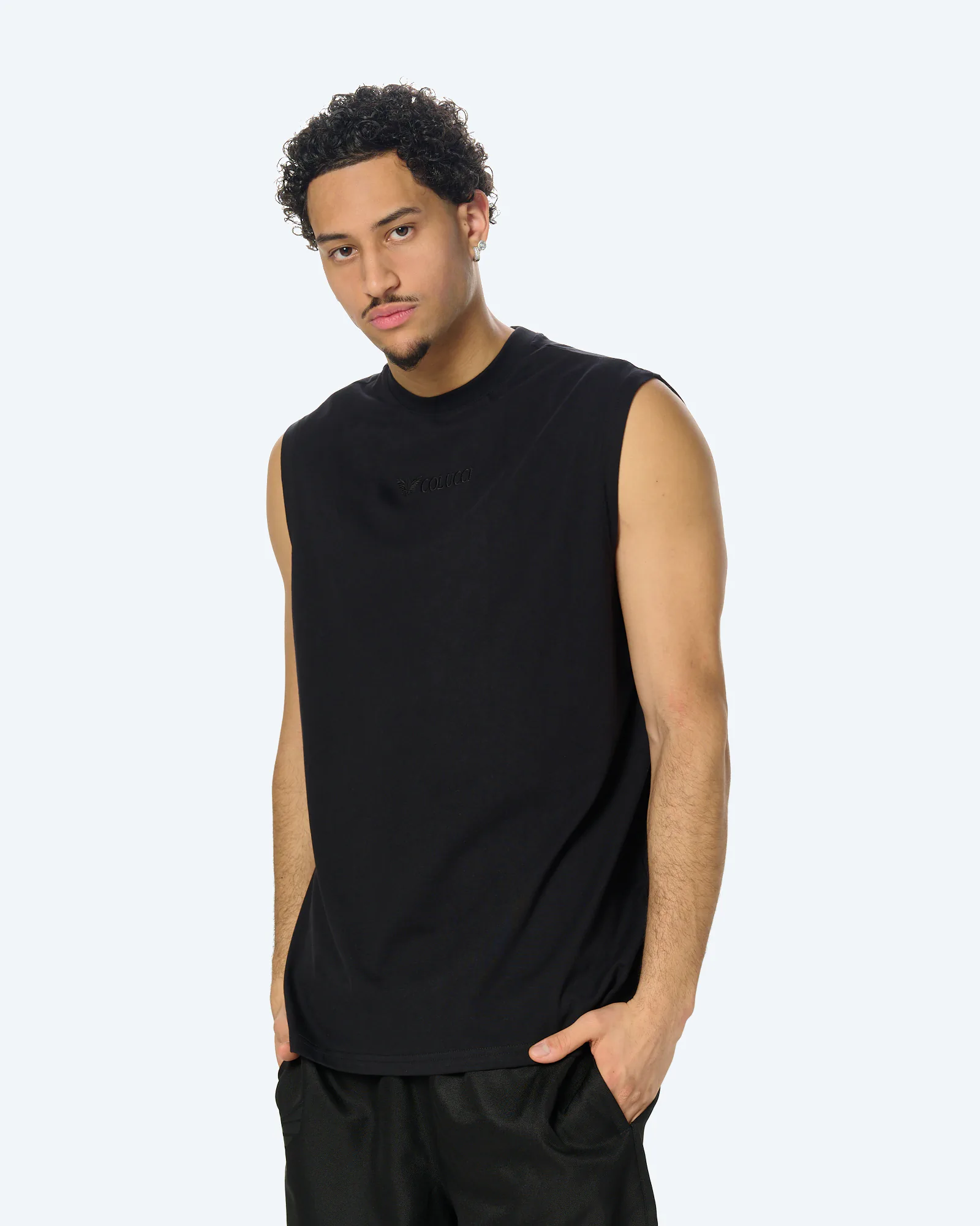 Colucci Backprint Muscle Shirt Black