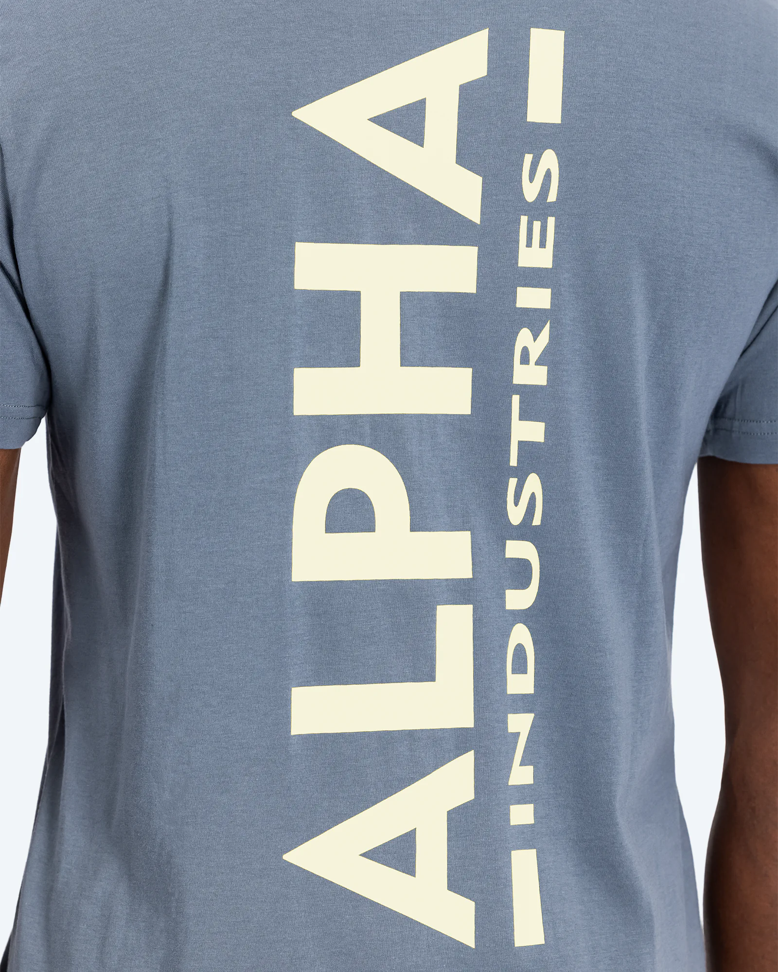 Backprint T-Shirt Denim Blue