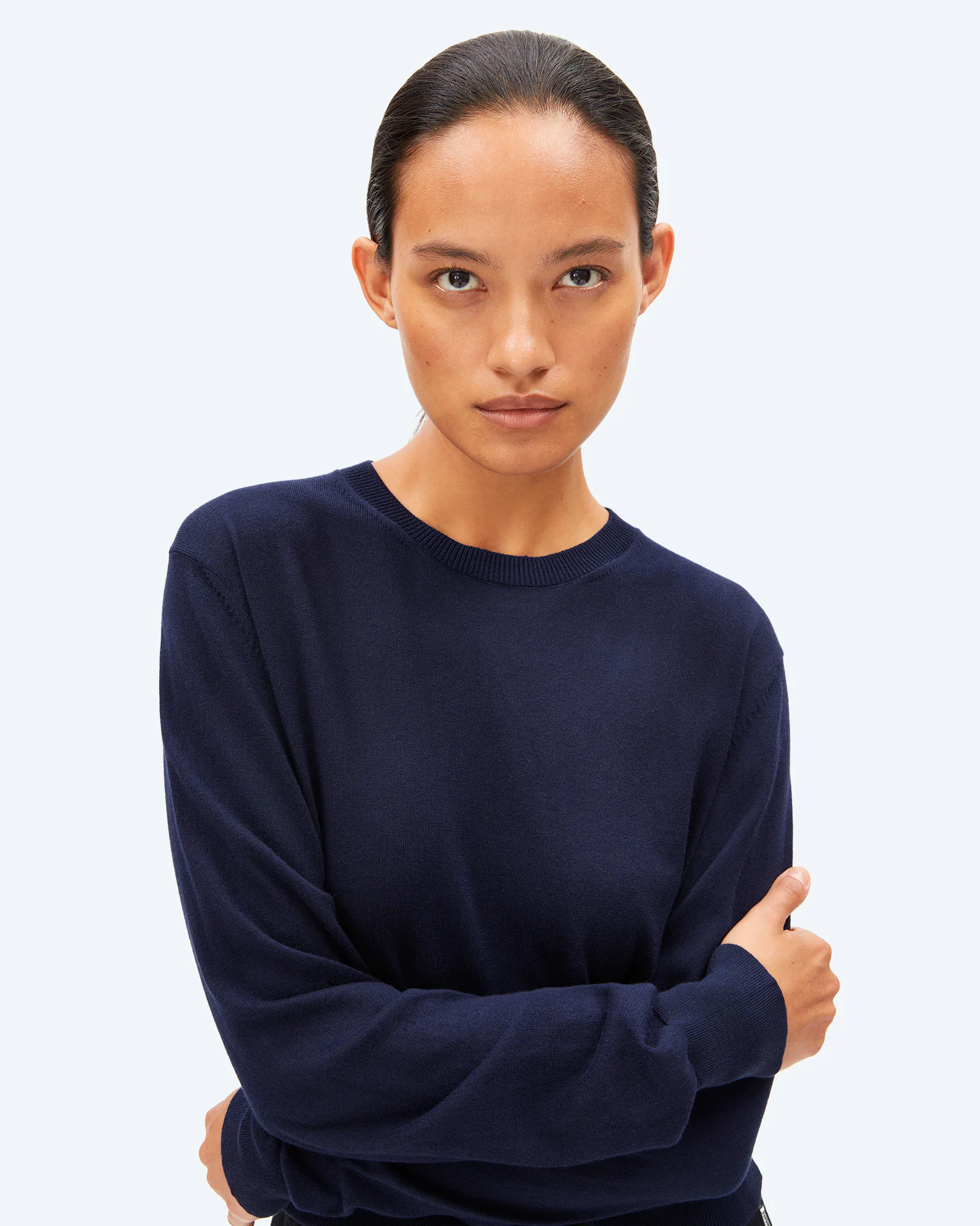 ARMEDANGELS FINE Knit Sweatshirt Tinted Navy