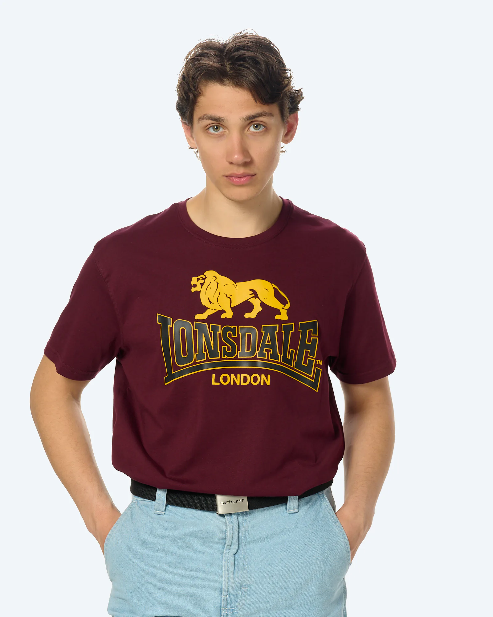 Lonsdale Taverham T-Shirt Oxblood