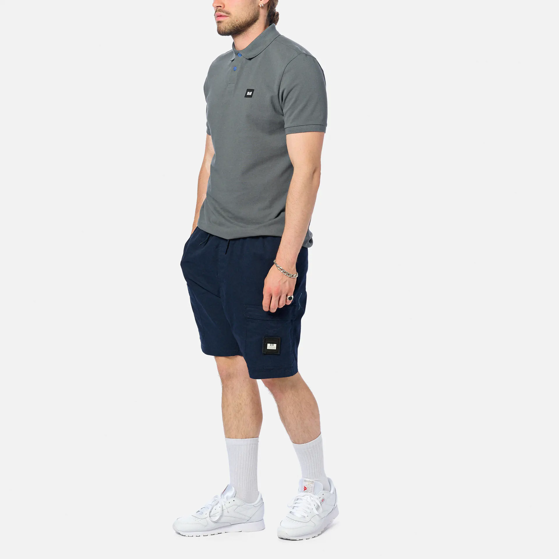 Weekend Offender Caneiros Polo Shirt Zinc