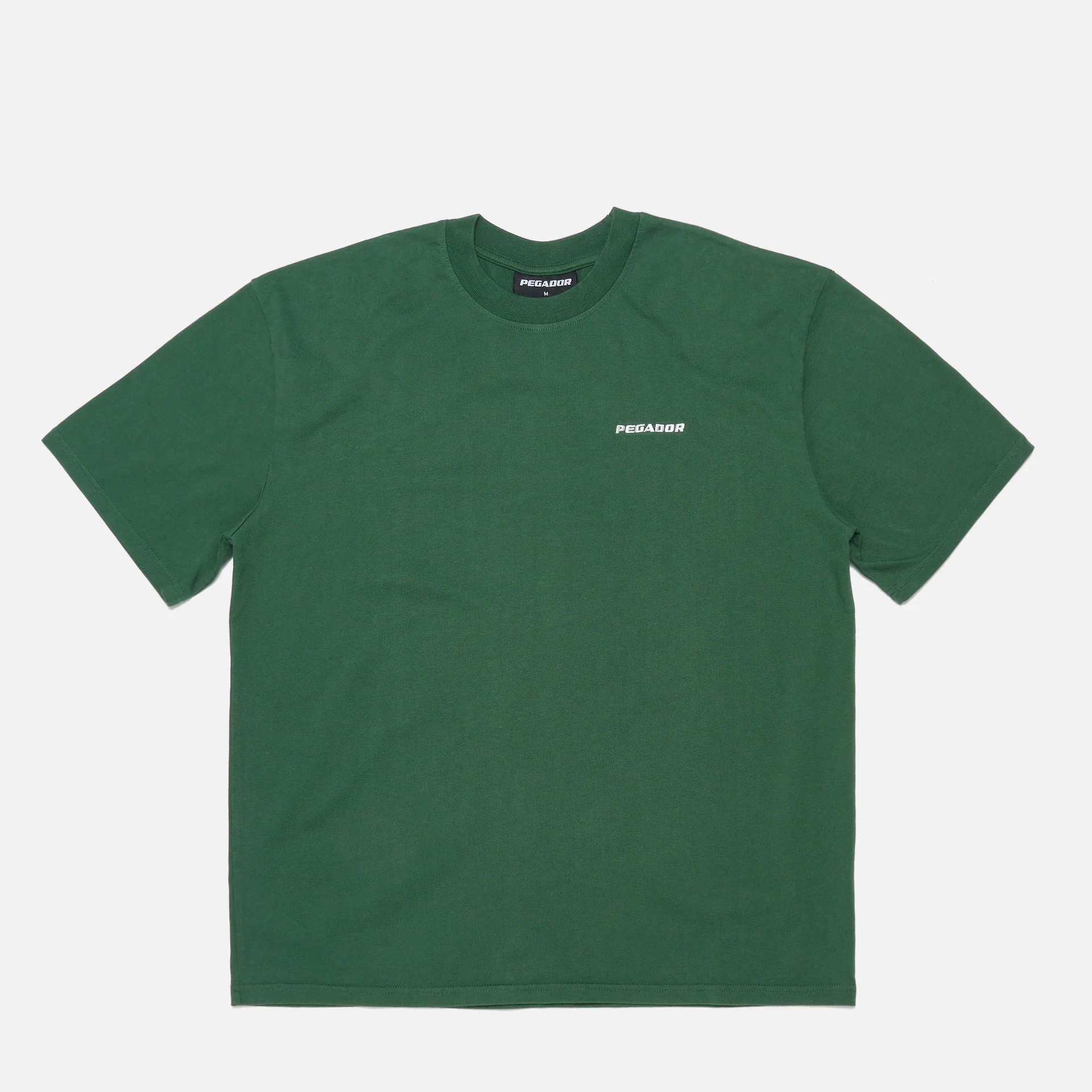 PEGADOR Logo Oversized T-Shirt Vintage Washed British Green