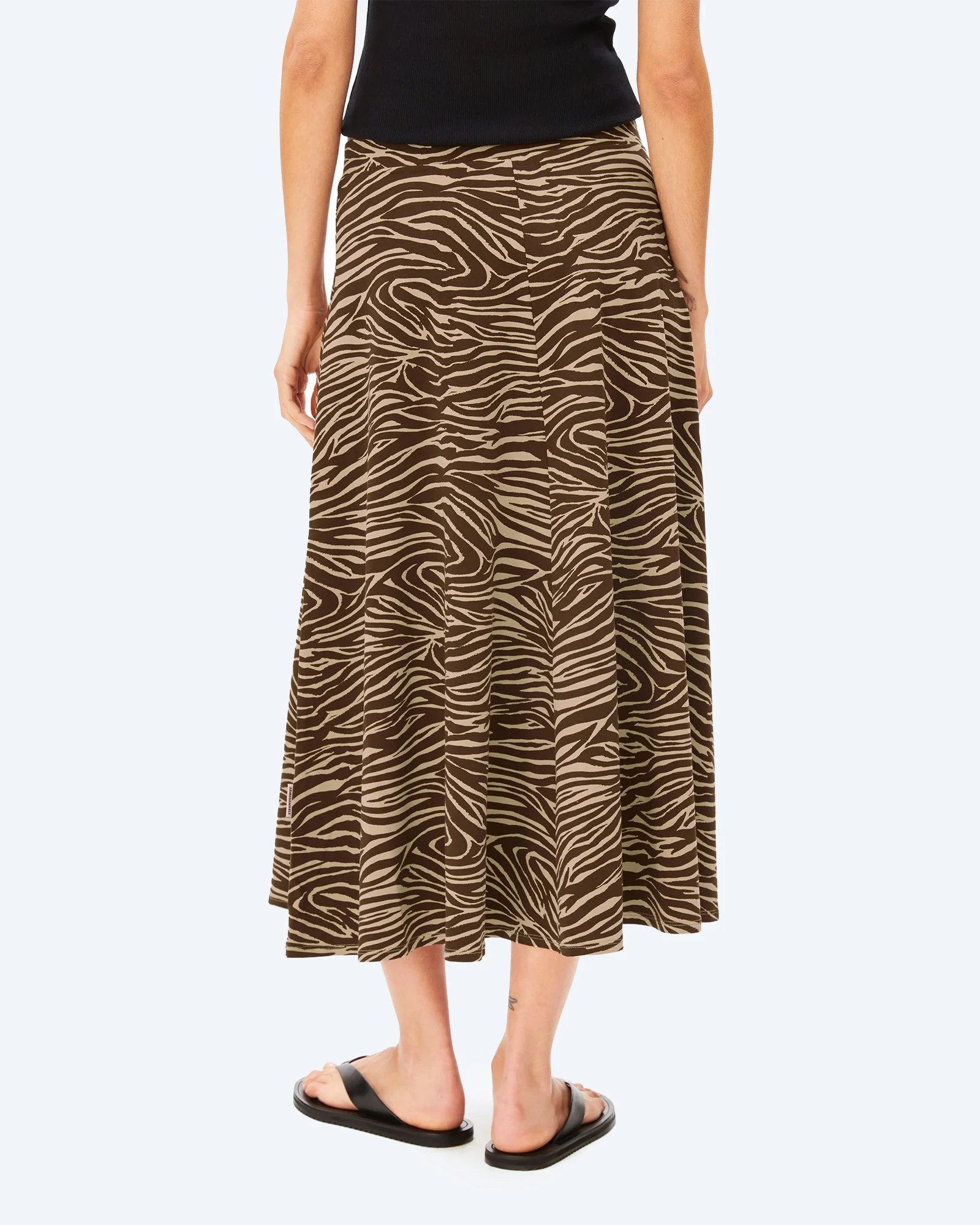 ILENIAA LARAA ZEBRA PRINT Skirt Sandstone 