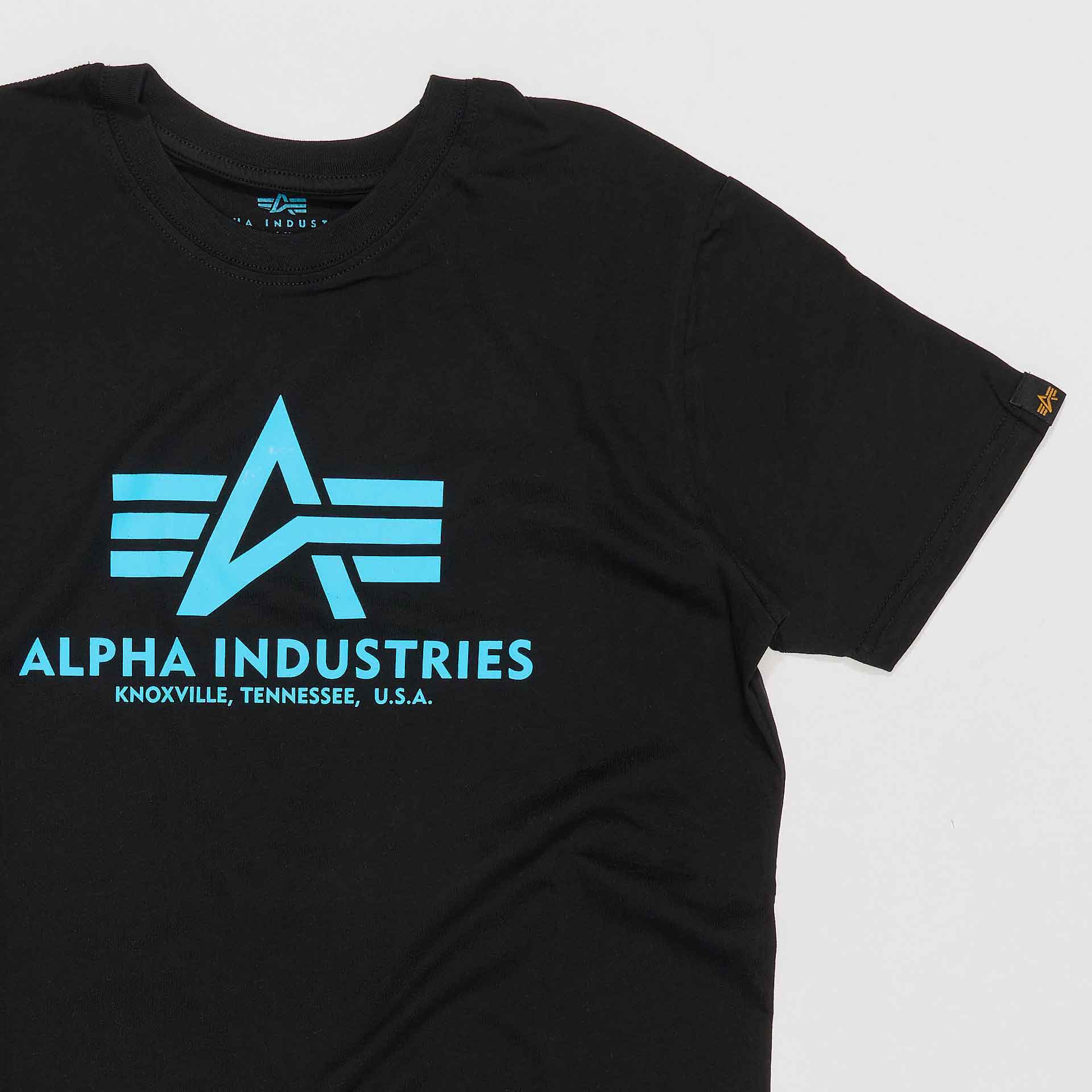 Alpha Industries Basic T-Shirt Black/Blue