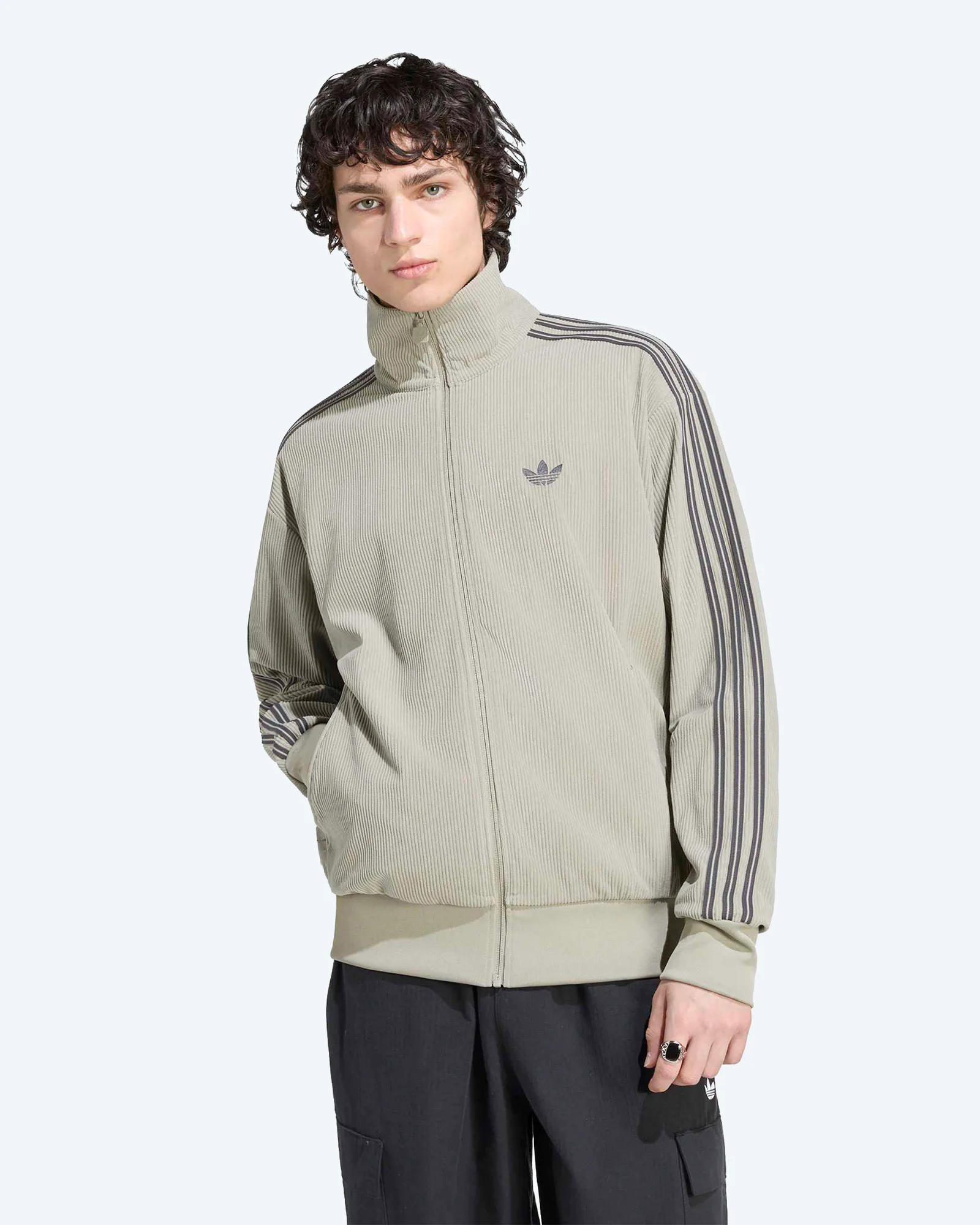 Firebird Corduroy Tracktop Silver Pebble