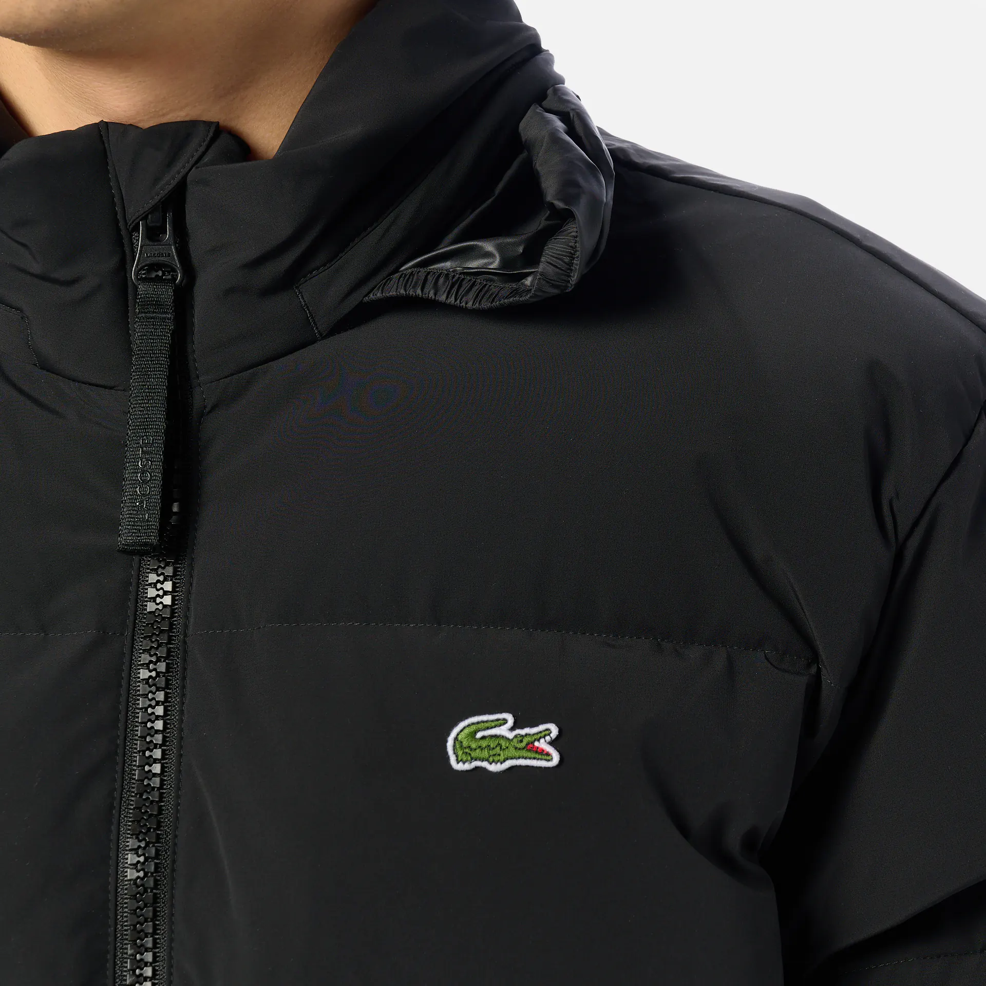 Lacoste Water Repellend Pufferjacket Black