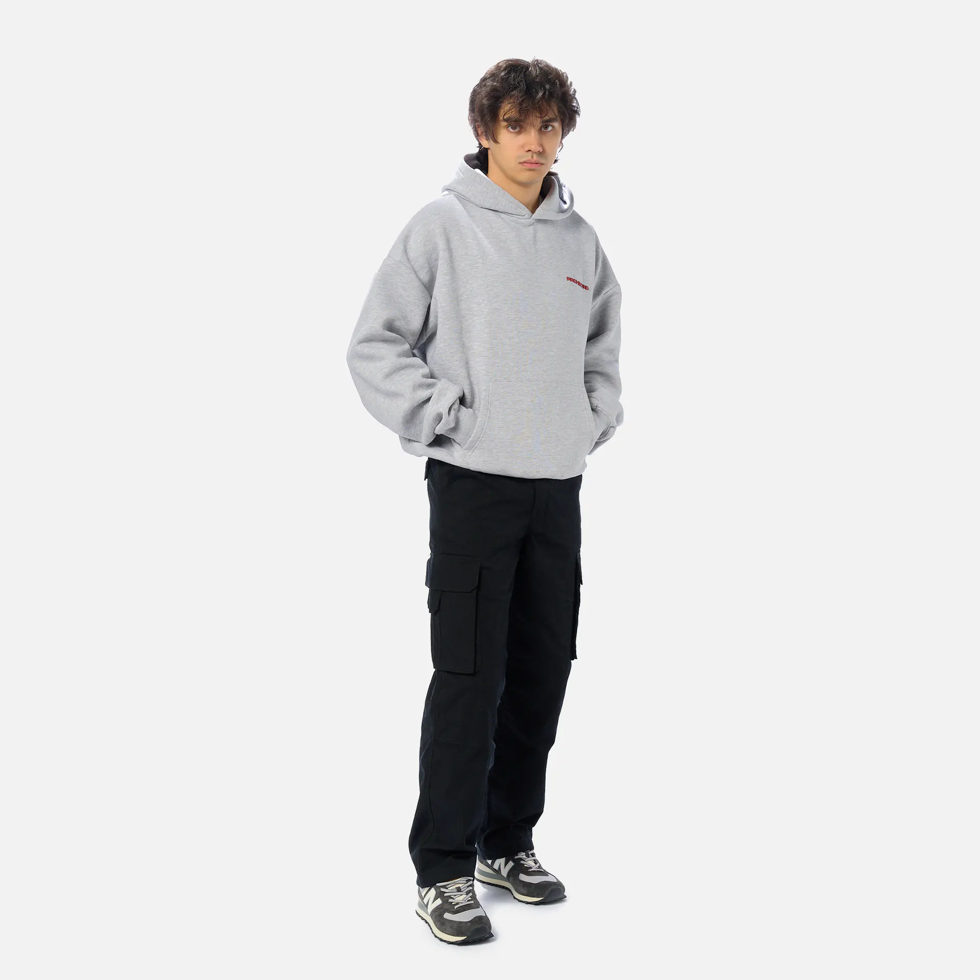 Prohibited 10119 Hoodie Grey Melange