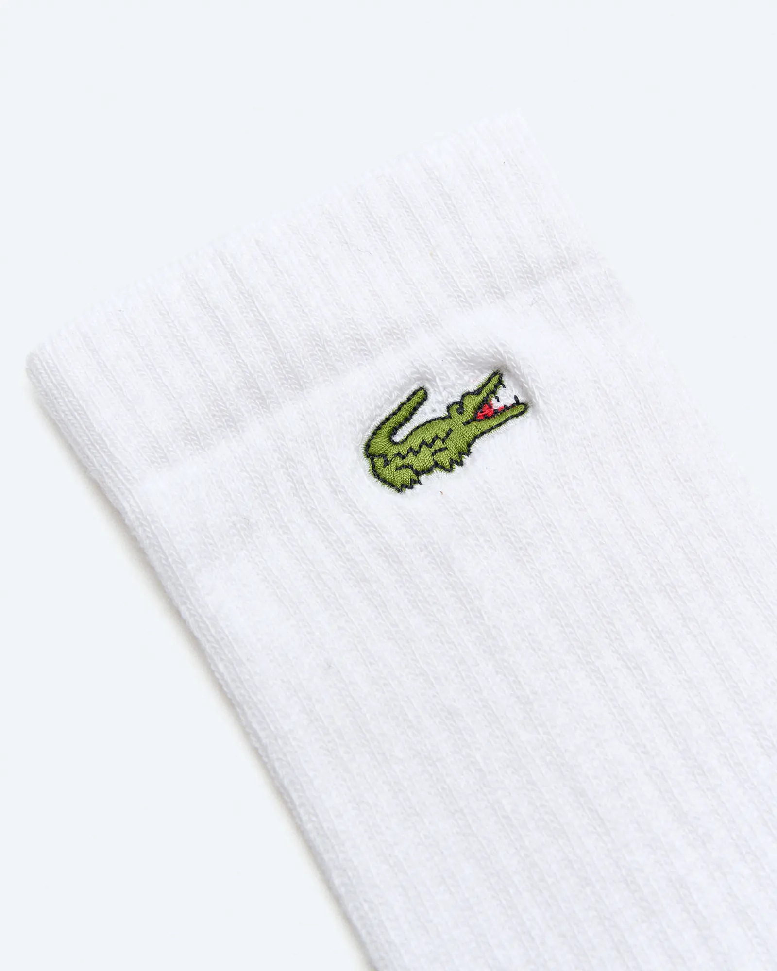 Lacoste Crew 3-Pack Socks White/White/White Lacoste Crew 3-Pack Socks White/White/White