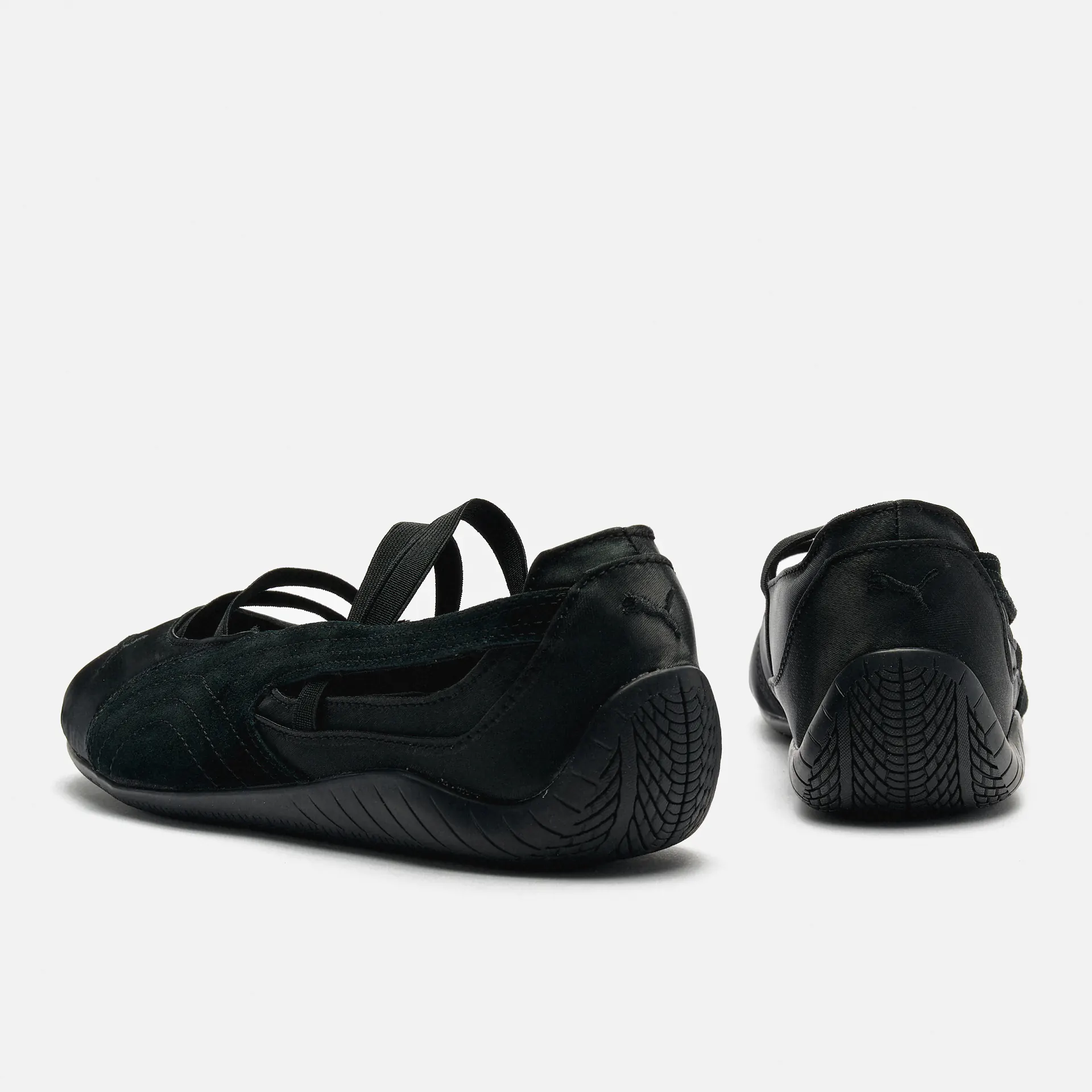 PUMA Speedcat Ballet Satin Sneakers Black/Cool Dark Grey