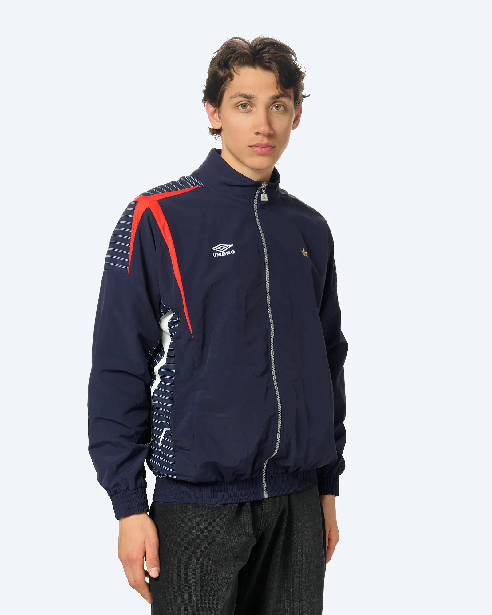 Umbro Relaxed Track Jacket Baritone Blue/Brilliant White/Goji Berry