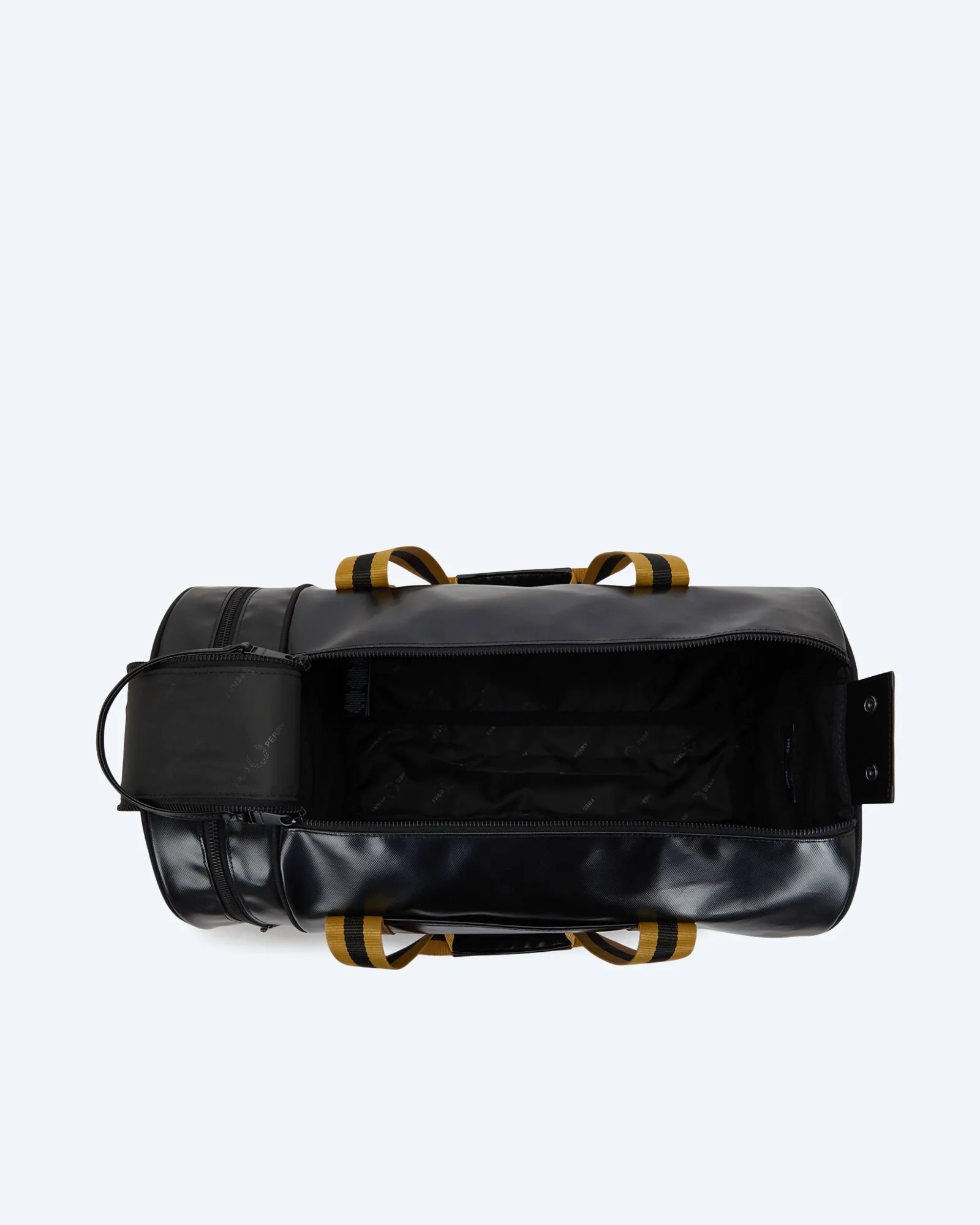 Tipped Classic Barrel Bag Black/Gold