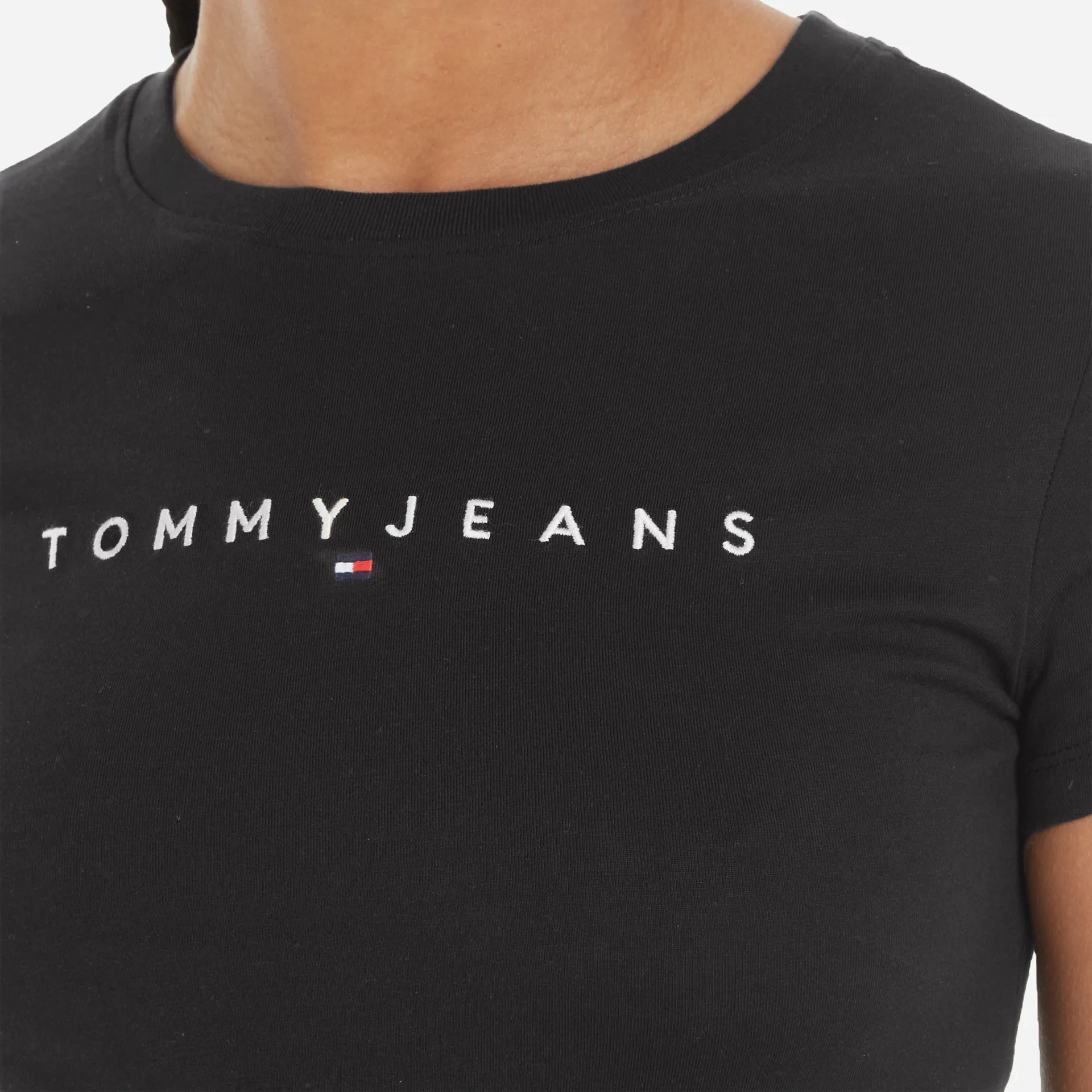 Tommy Jeans Slim Linear T-Shirt Black