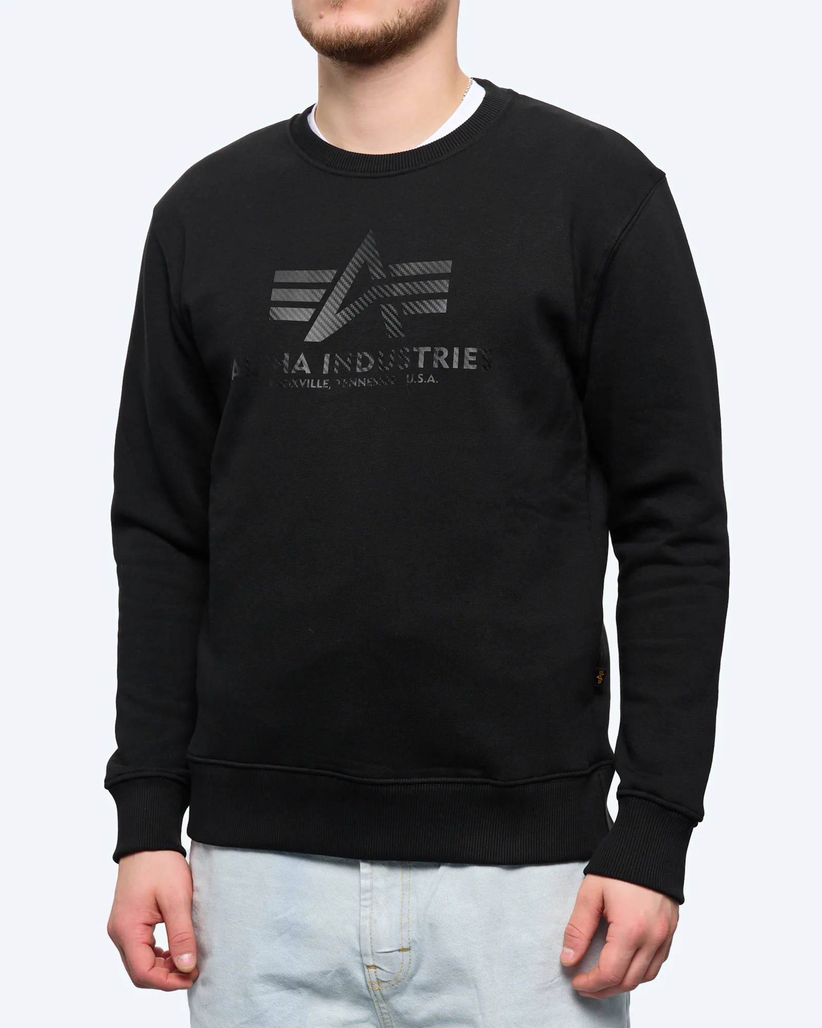 Alpha Industries Basic Sweater Carbon Black Alpha Industries Basic Sweater Carbon Black