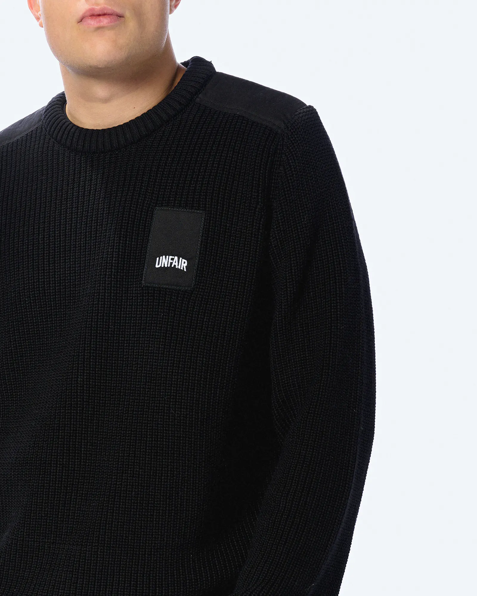 Unfair Athletics Patch Knitwear Sweatshirt Black