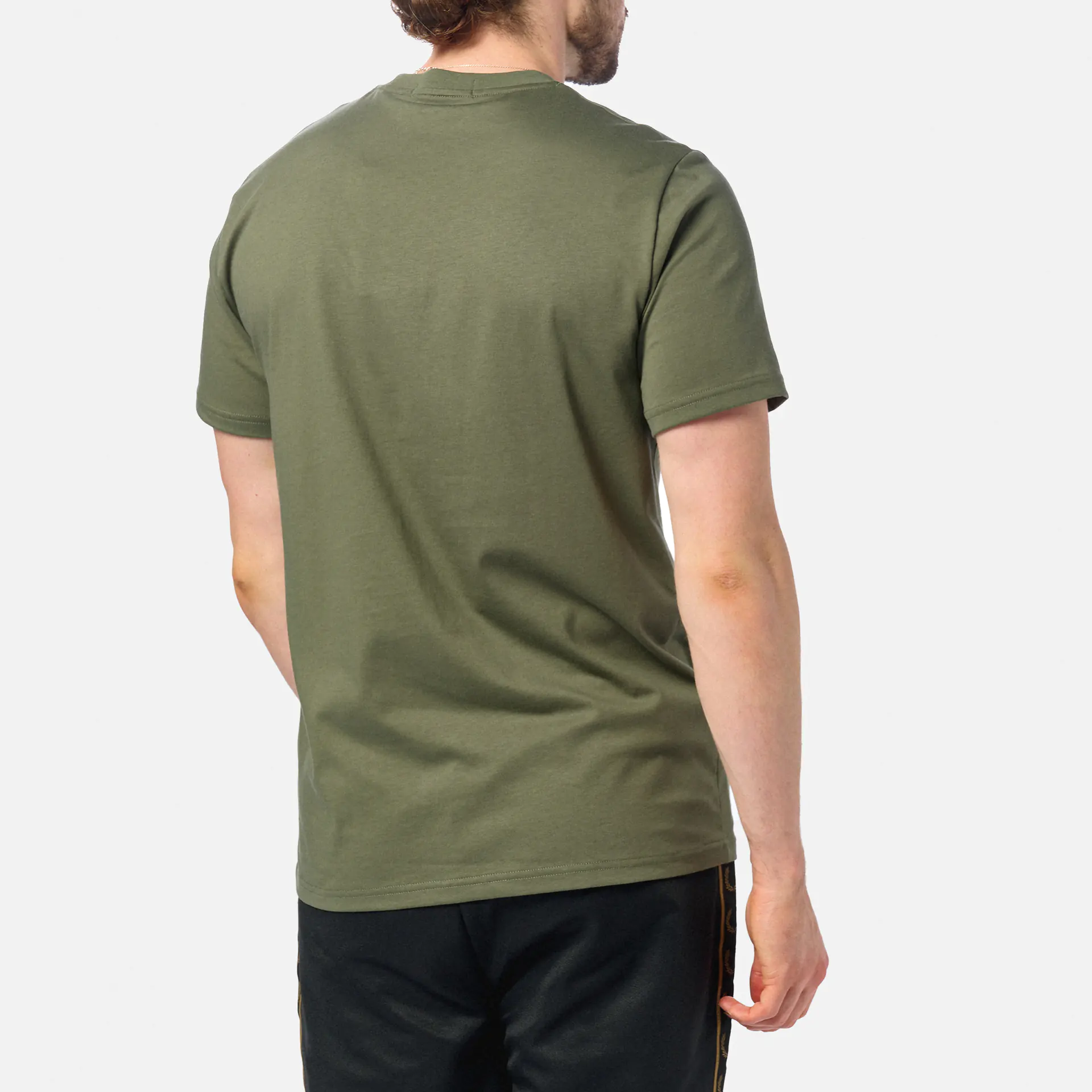 Fred Perry Embroidered T-Shirt Laurel Wreath Green