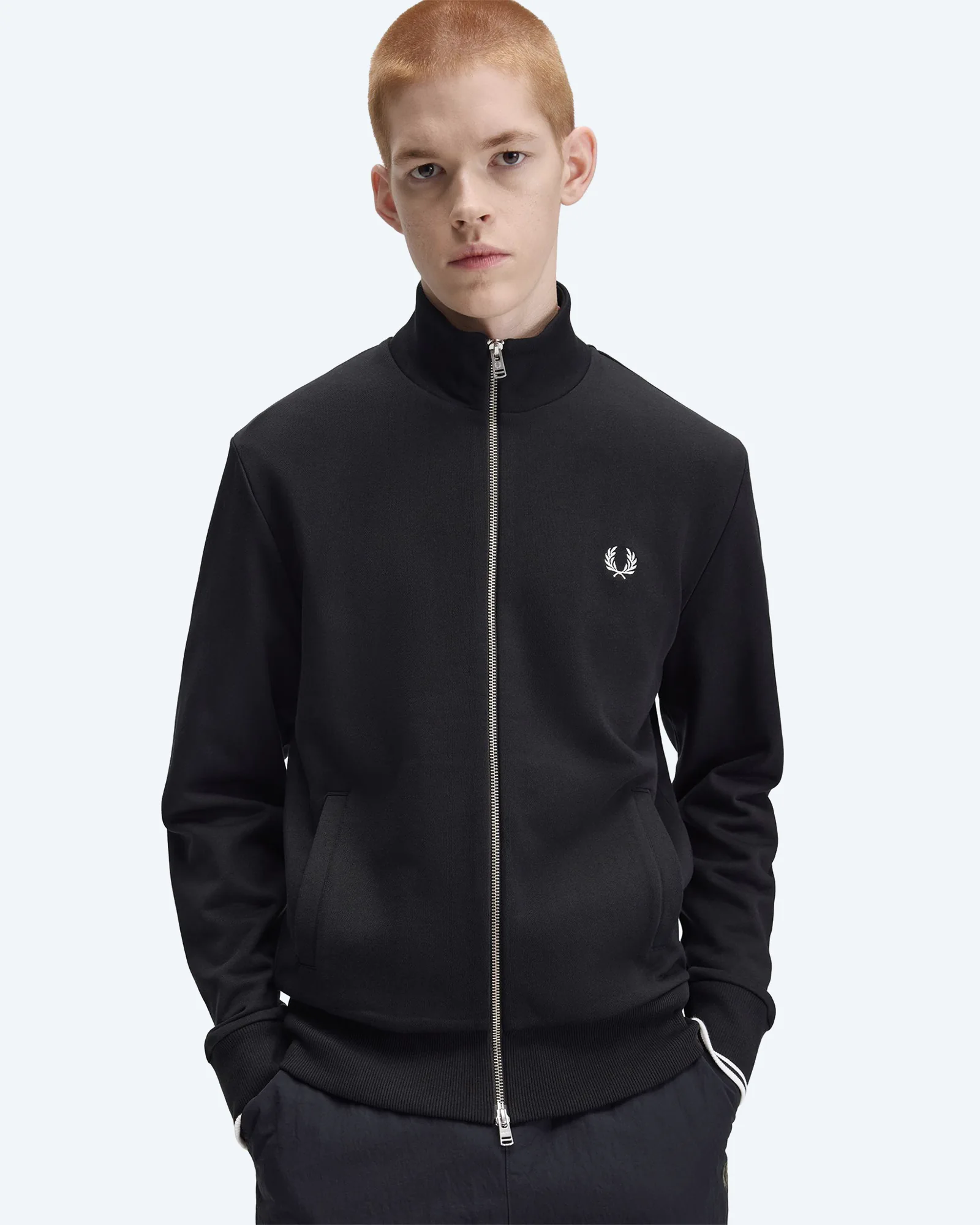 Zip Through Sweatshirt Black