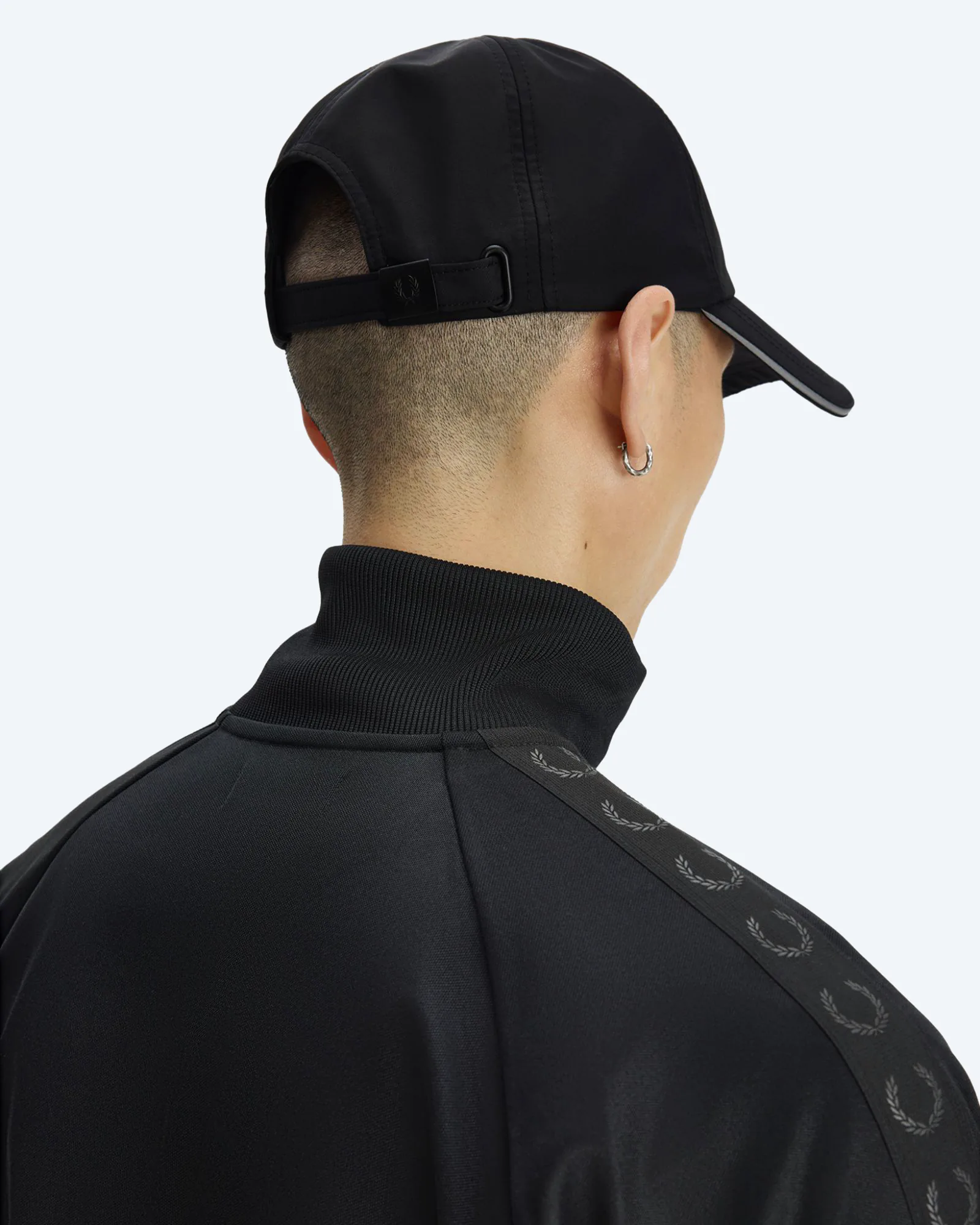 Reflective Piped Brentham Cap Black