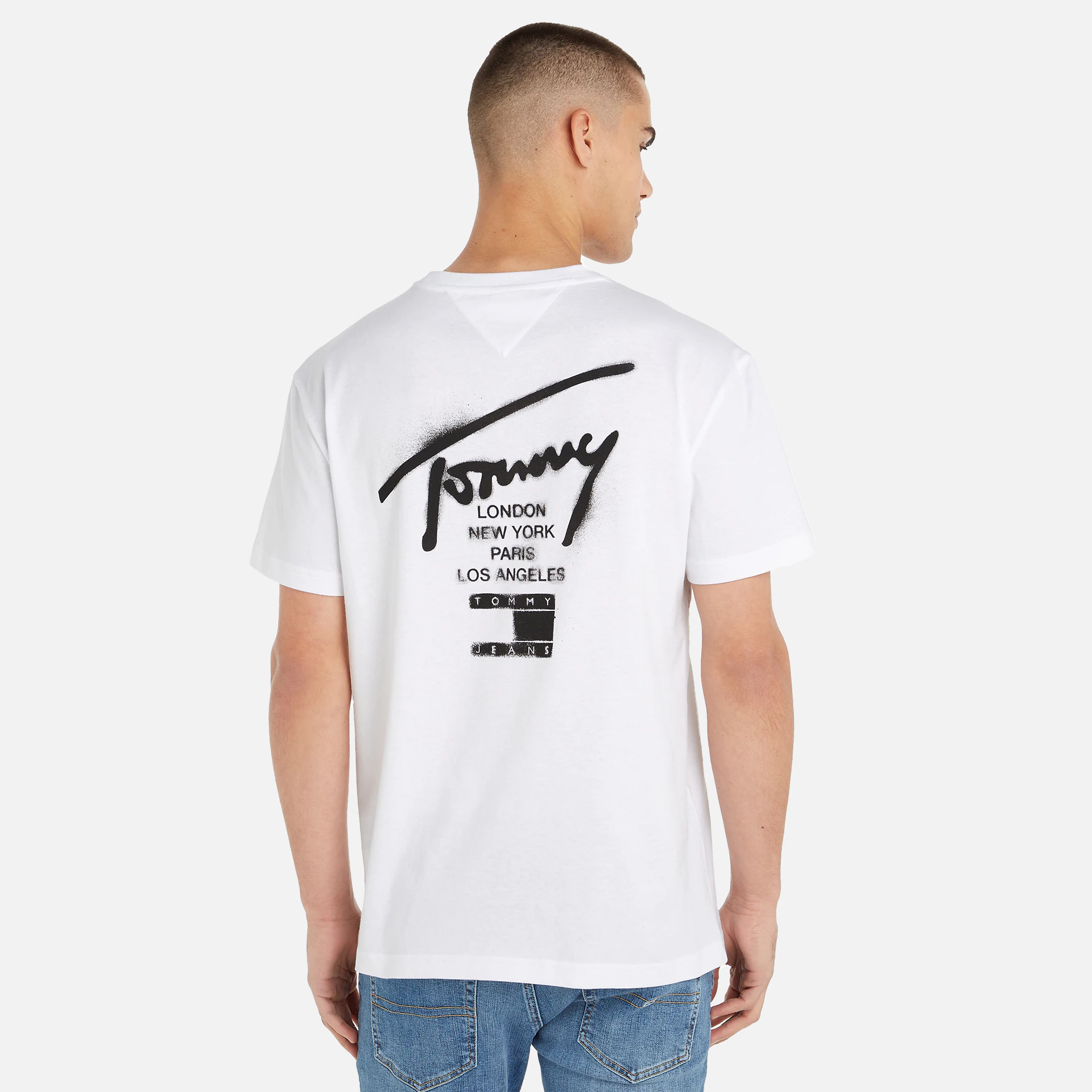 Tommy Jeans Classic Spray Signatur T-Shirt White