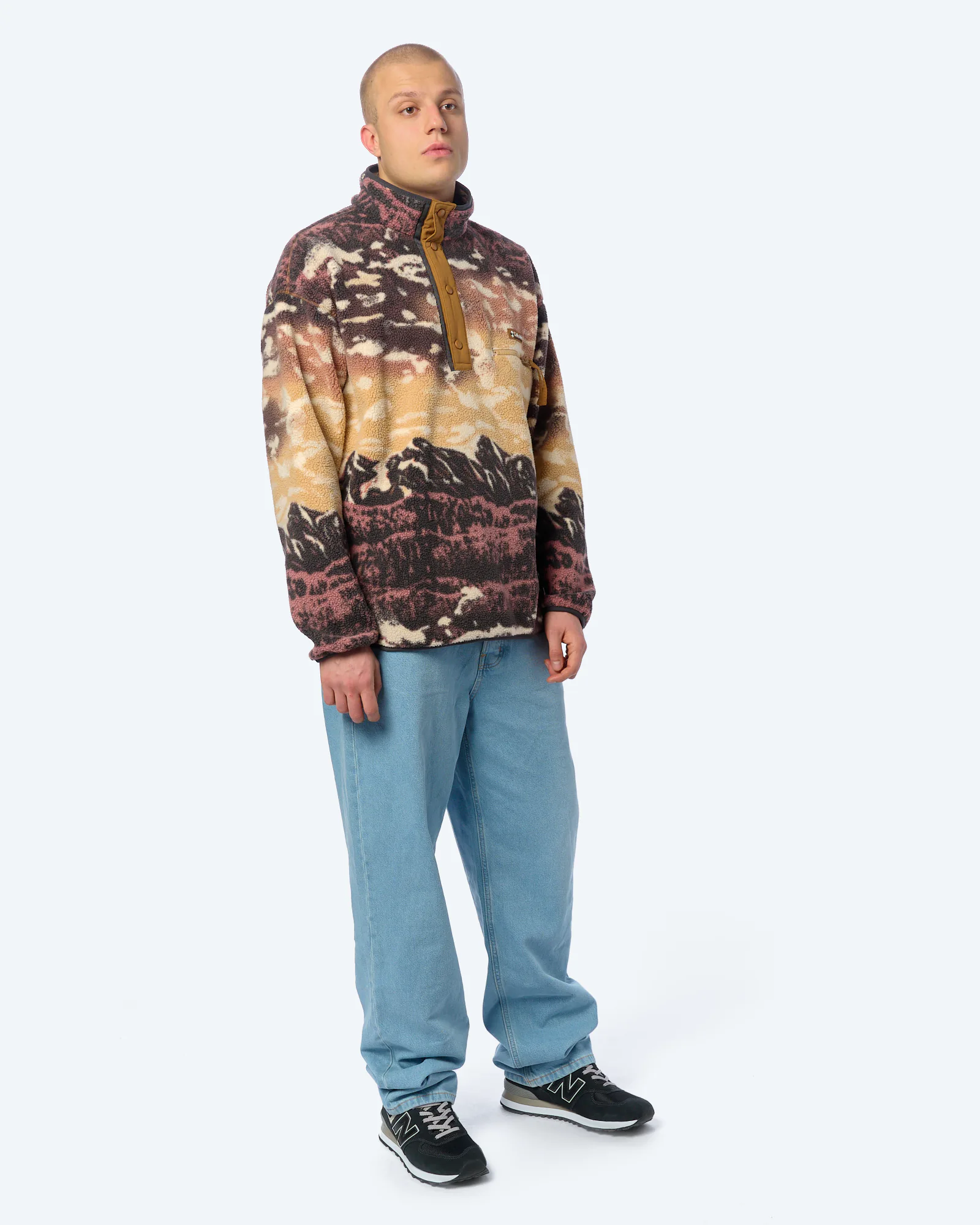Columbia Helvetia™ II Printed Half Snap Fleece Camel Brown Sis