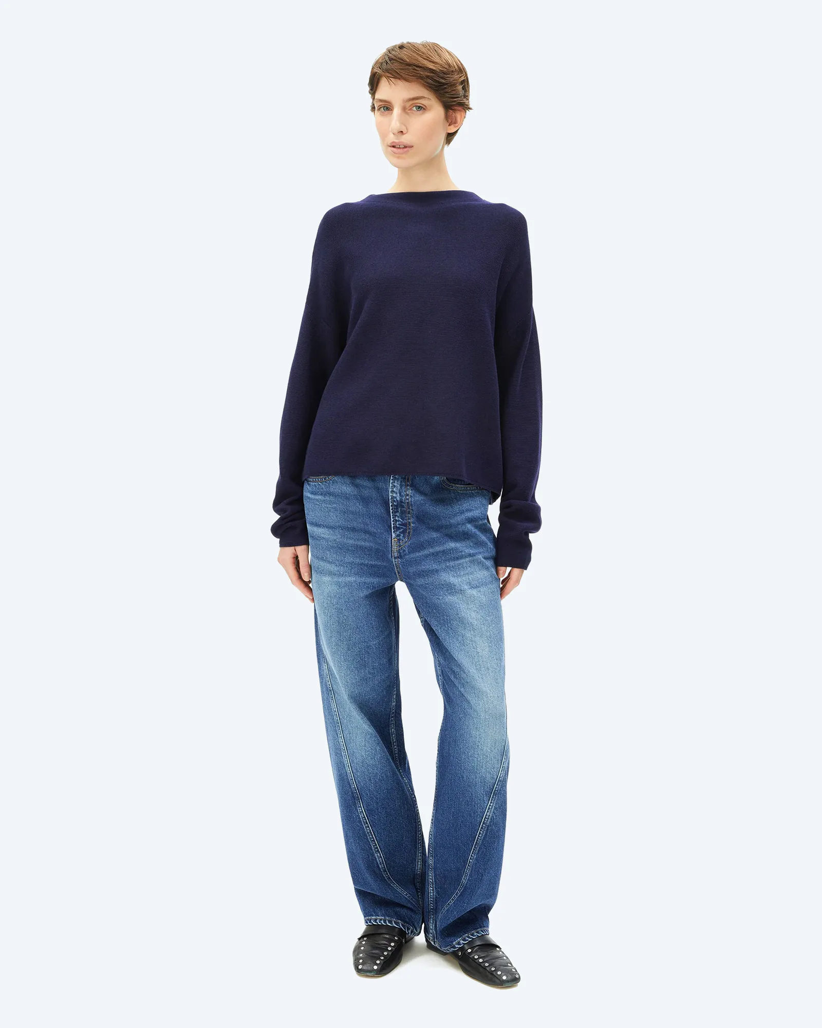 MERINAA LINKS LINKS Sweatshirt Tinted Navy