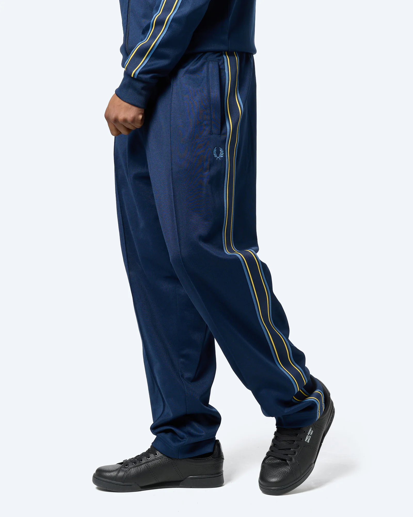 Fred Perry Tramline Tape Track Pant Tennis Blue