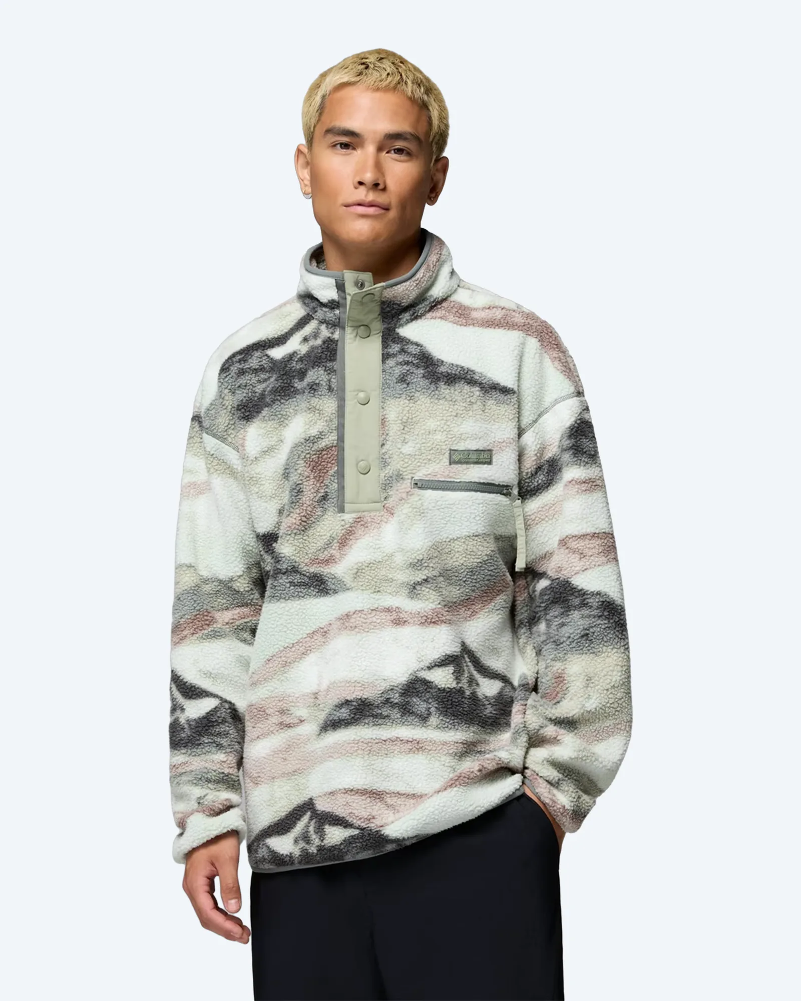 Helvetia™ II Printed Half Snap Fleece Sedona Sage Sum