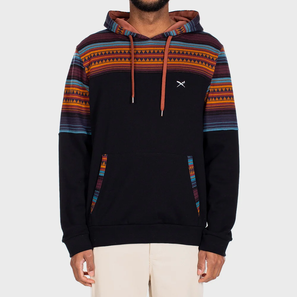 Iriedaily Vintachi Block Hoodie Black - Main Image