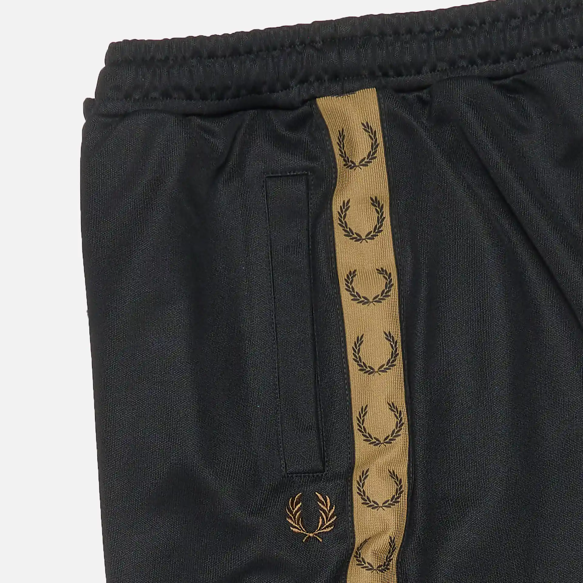 Fred Perry Seasonal Taped Track Pant Black/Shaded Stone