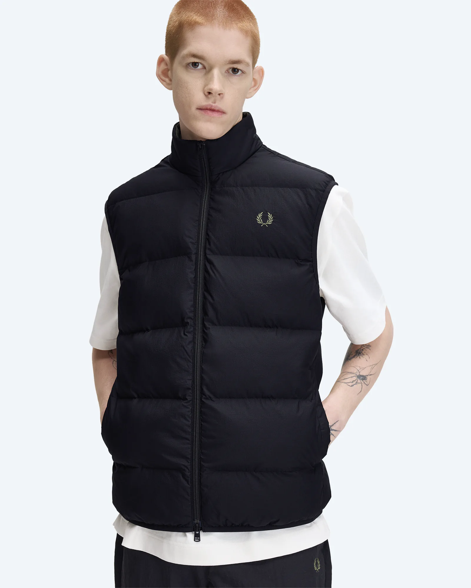 Fred Perry Insulated Gilet Vest Black