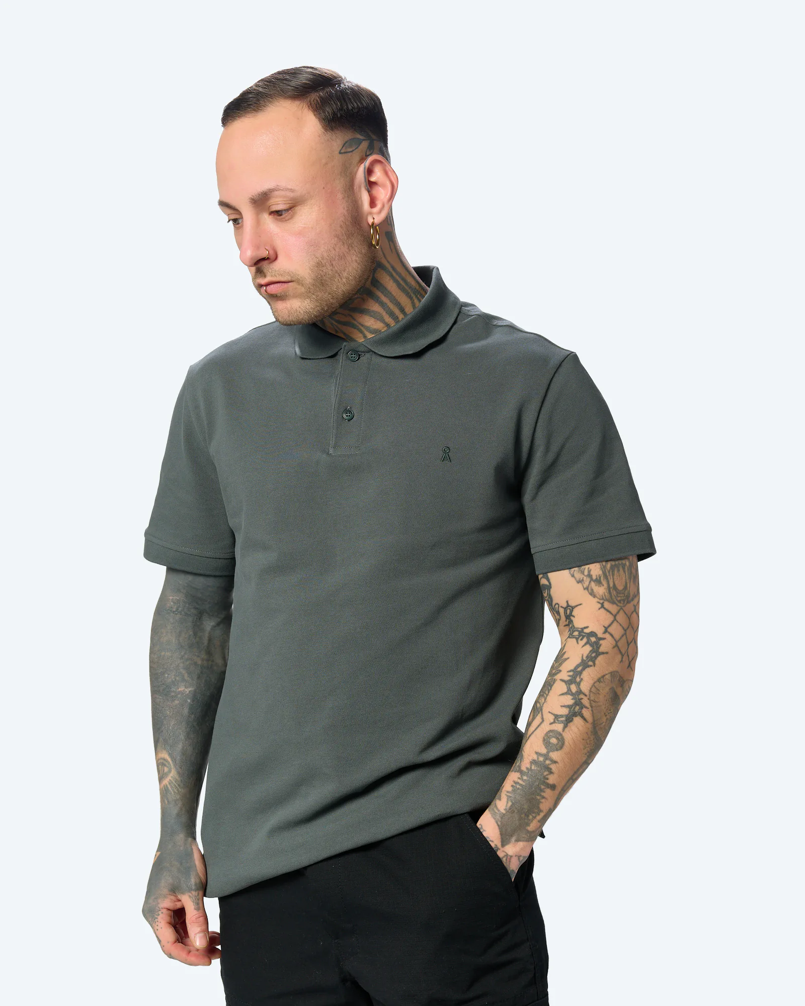 ARMEDANGELS MAARIO Polo Space Steel