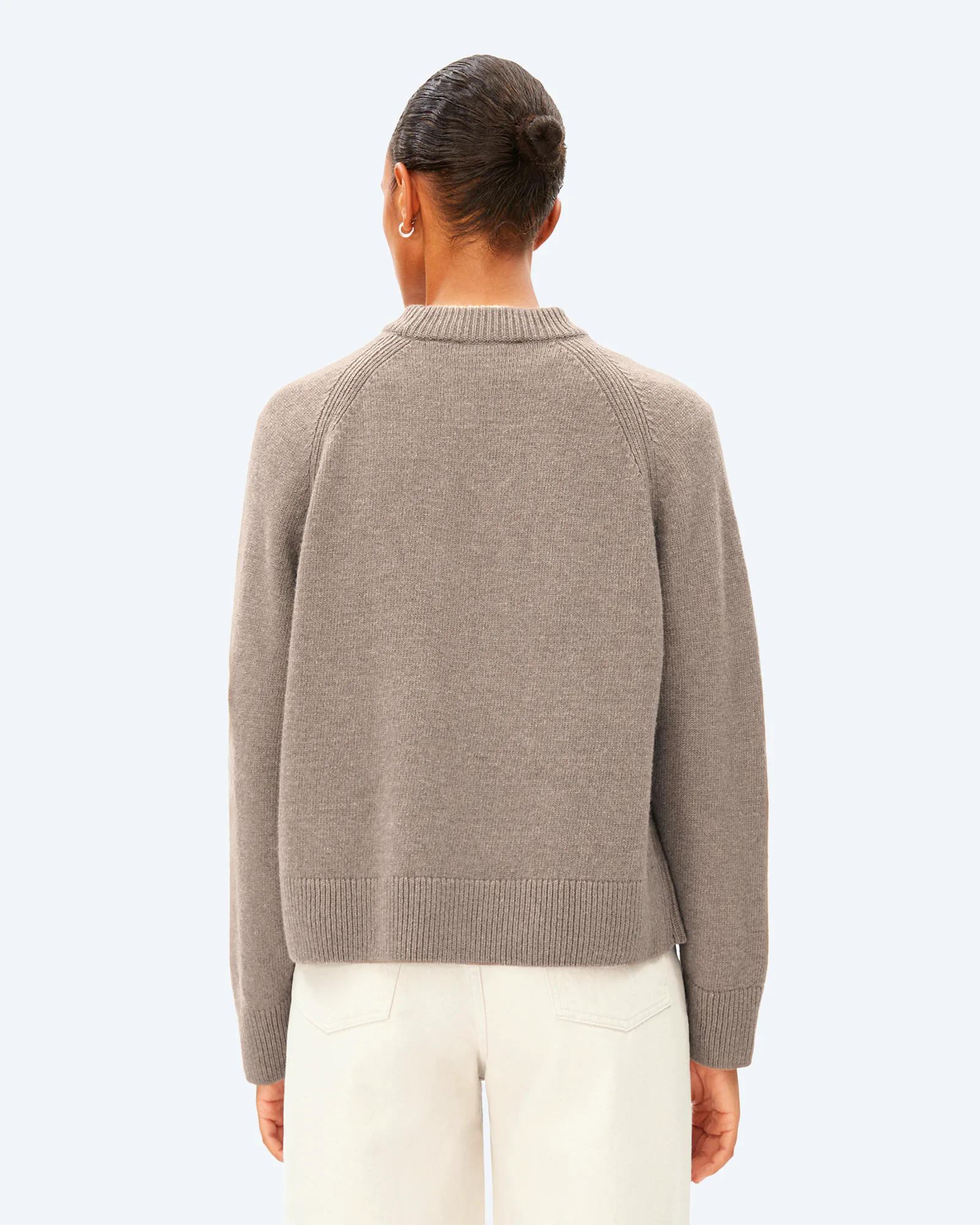 Wool Knit Sweatshirt Soft Nougat