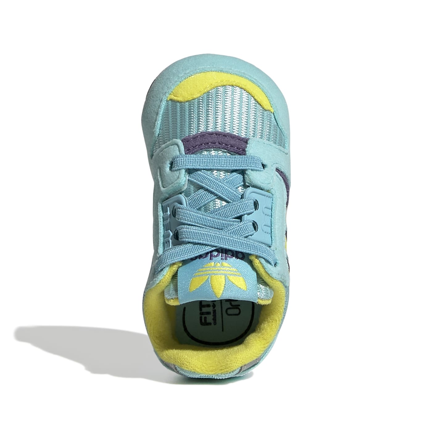 adidas ZX 8000 Crib Sneakers Clear Aqua / Shock Yellow / Tech Purple