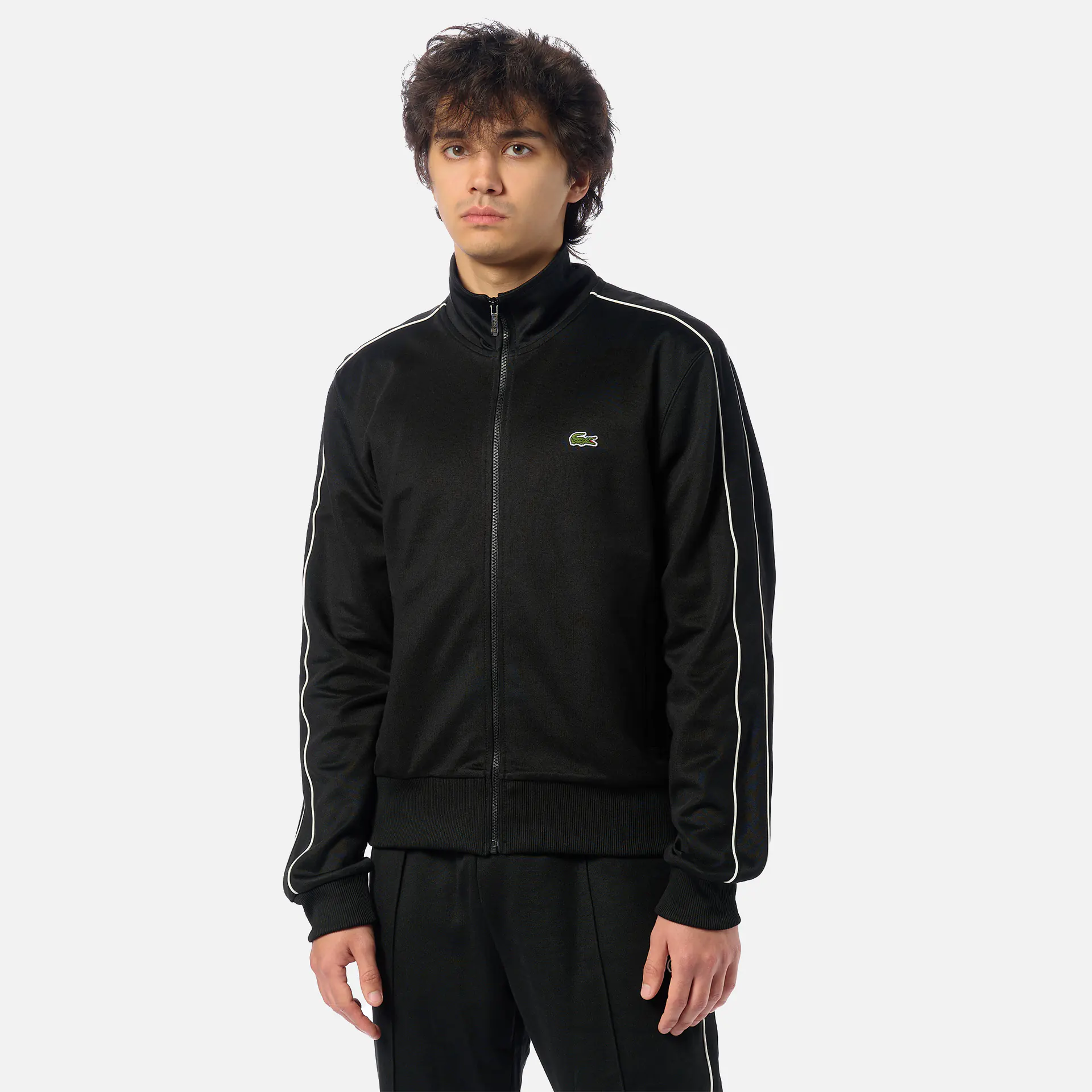 Lacoste Paris Piqué Track Jacket Black