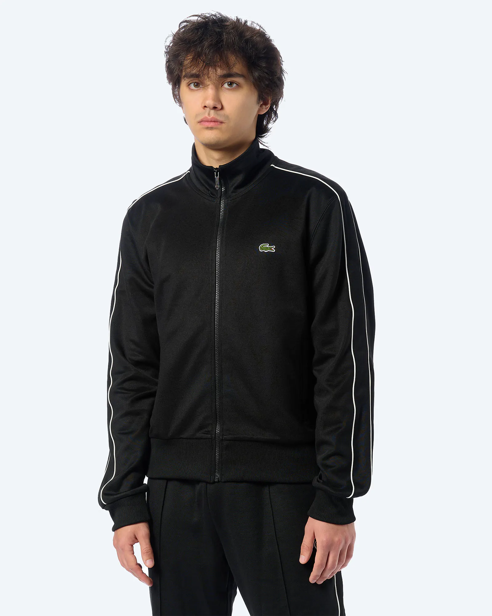 Lacoste Paris Piqué Track Jacket Black Lacoste Paris Piqué Track Jacket Black