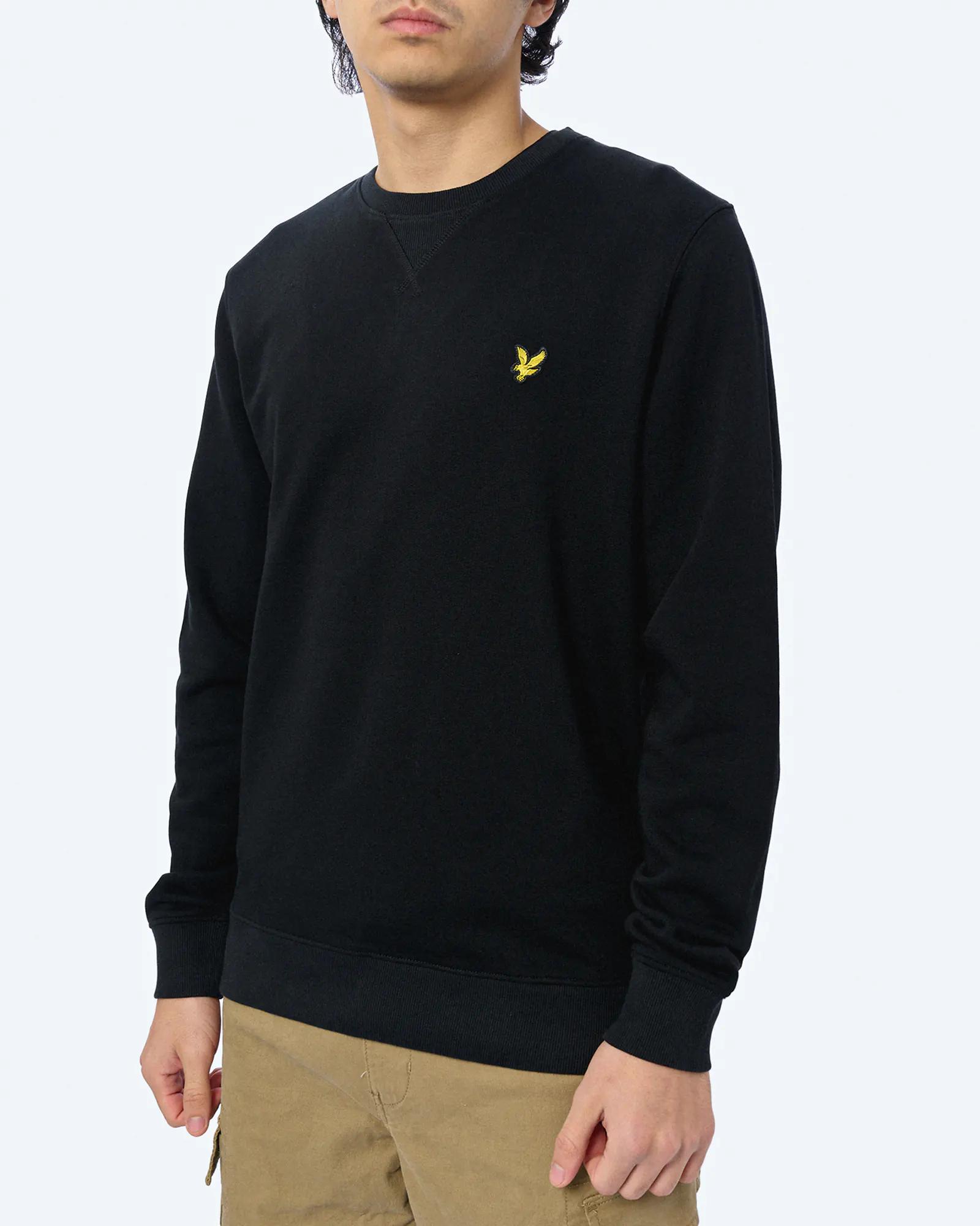 Lyle & Scott Crew Neck Sweatshirt Jet Black Lyle & Scott Crew Neck Sweatshirt Jet Black