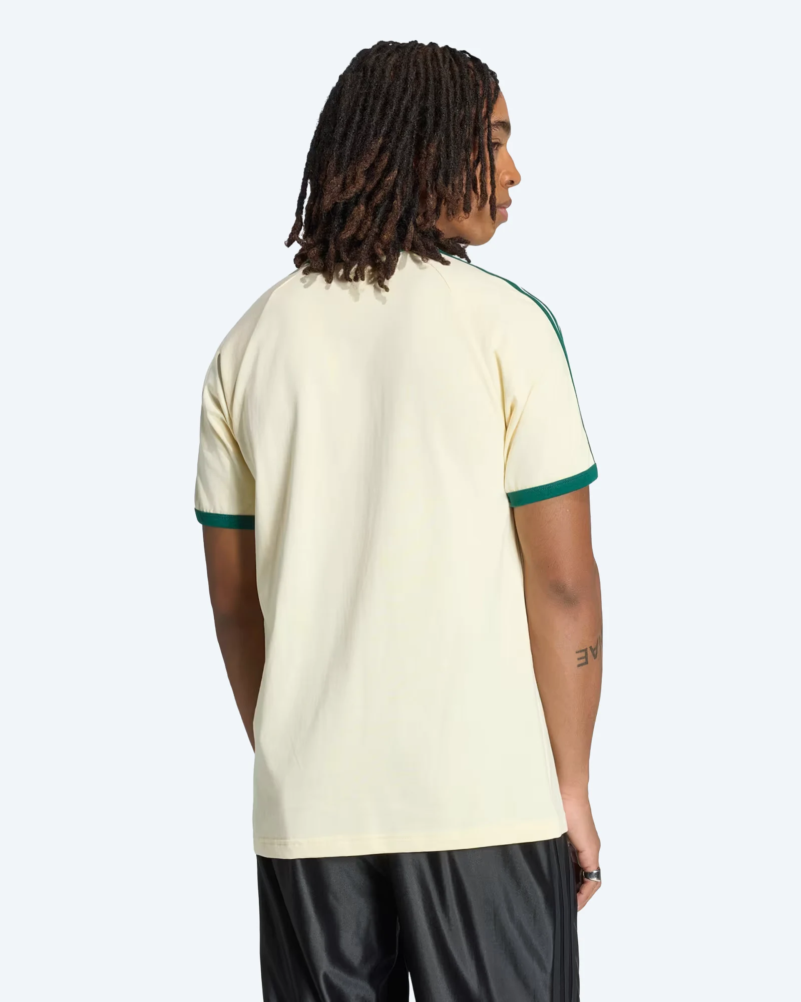Originals 3-Stripes T-Shirt Warm Vanilla/Green