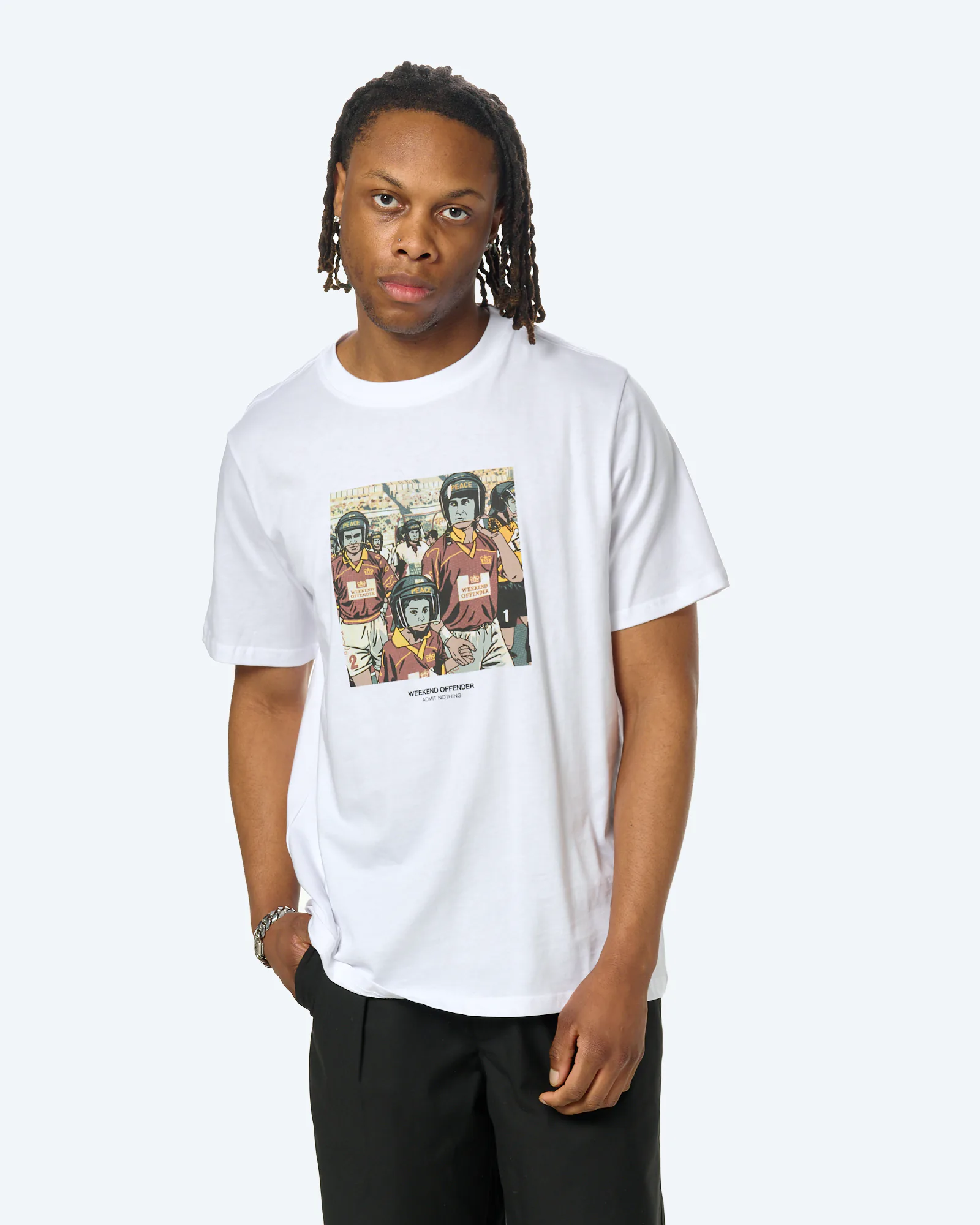 Weekend Offender Roma Graphic T-Shirt White