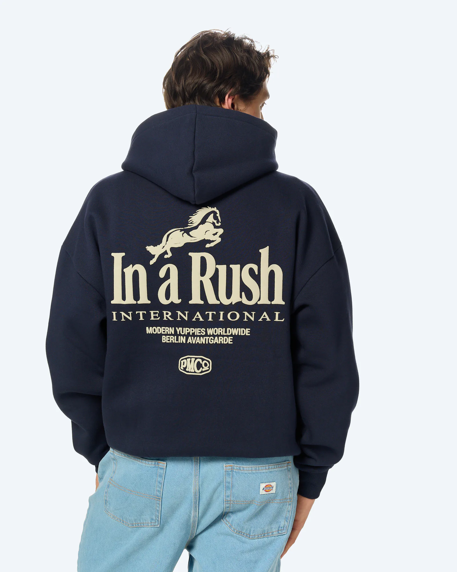 Prohibited Horse Racer Hoodie Deep Blue