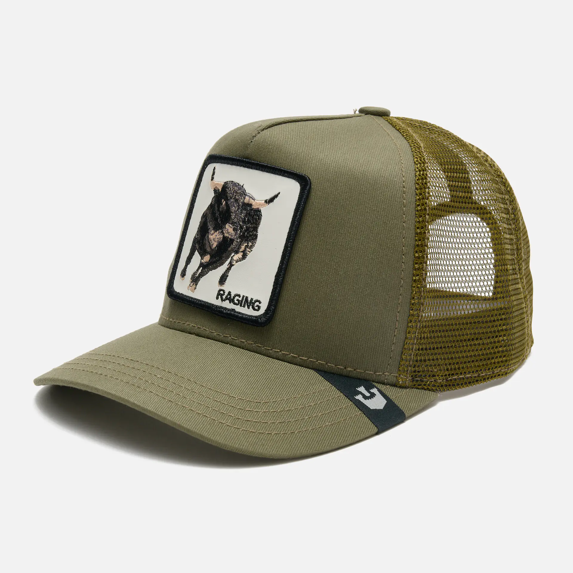 Goorin Bros Road Rage Baseball Trucker Cap Olive Goorin Bros Road Rage Baseball Trucker Cap Olive