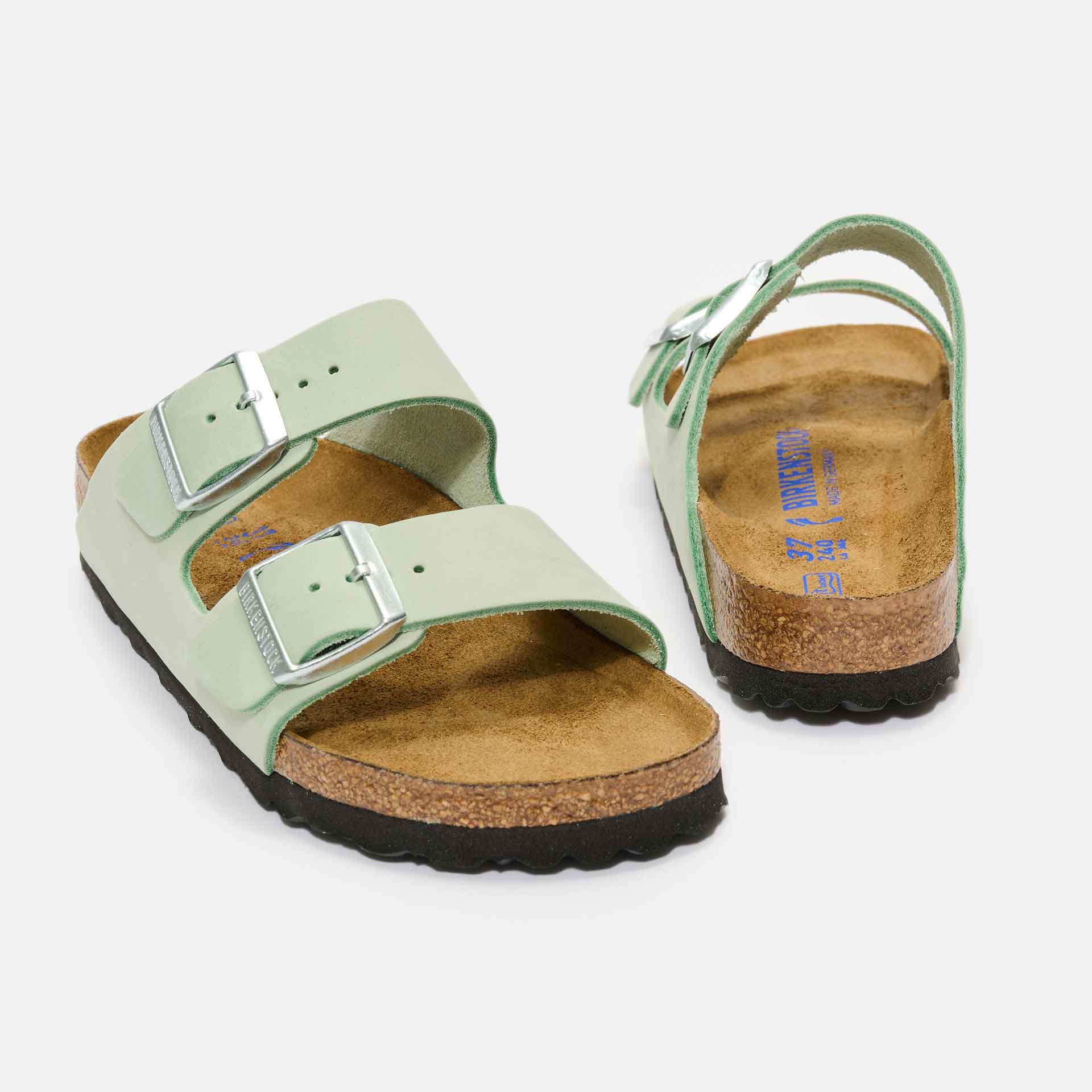 Birkenstock Arizona SFB LENB Sandals Matcha