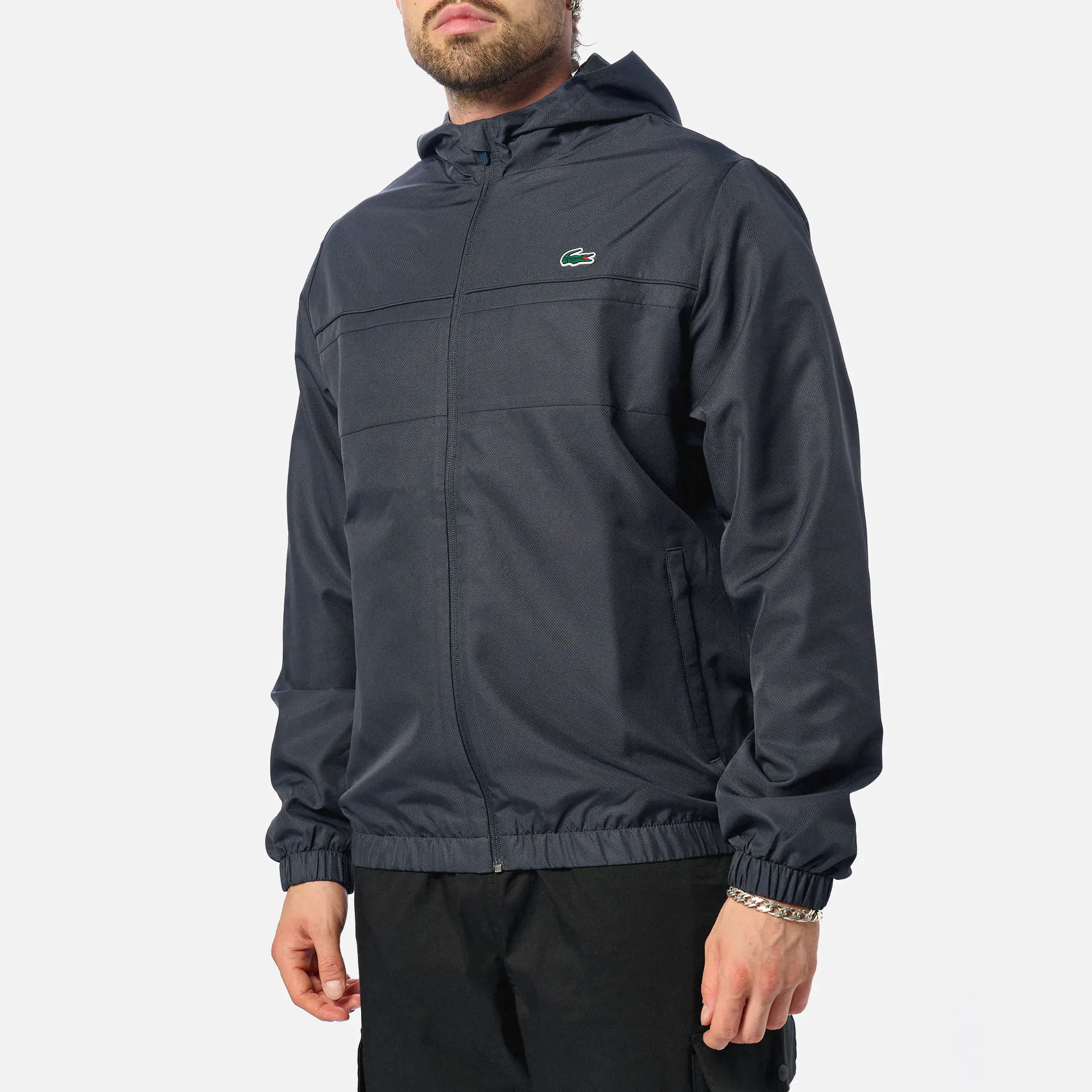 Lacoste Sport Water Repellent Track Jacket Graphite/Graphite