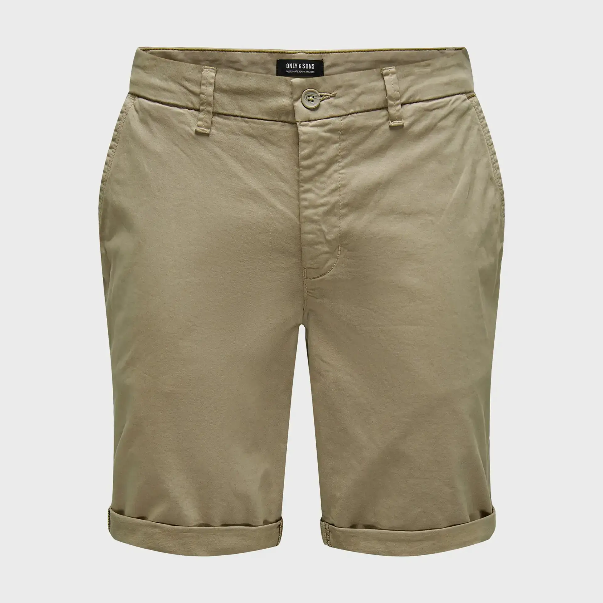 Only & Sons onsPeter Twill Shorts Chinchilla