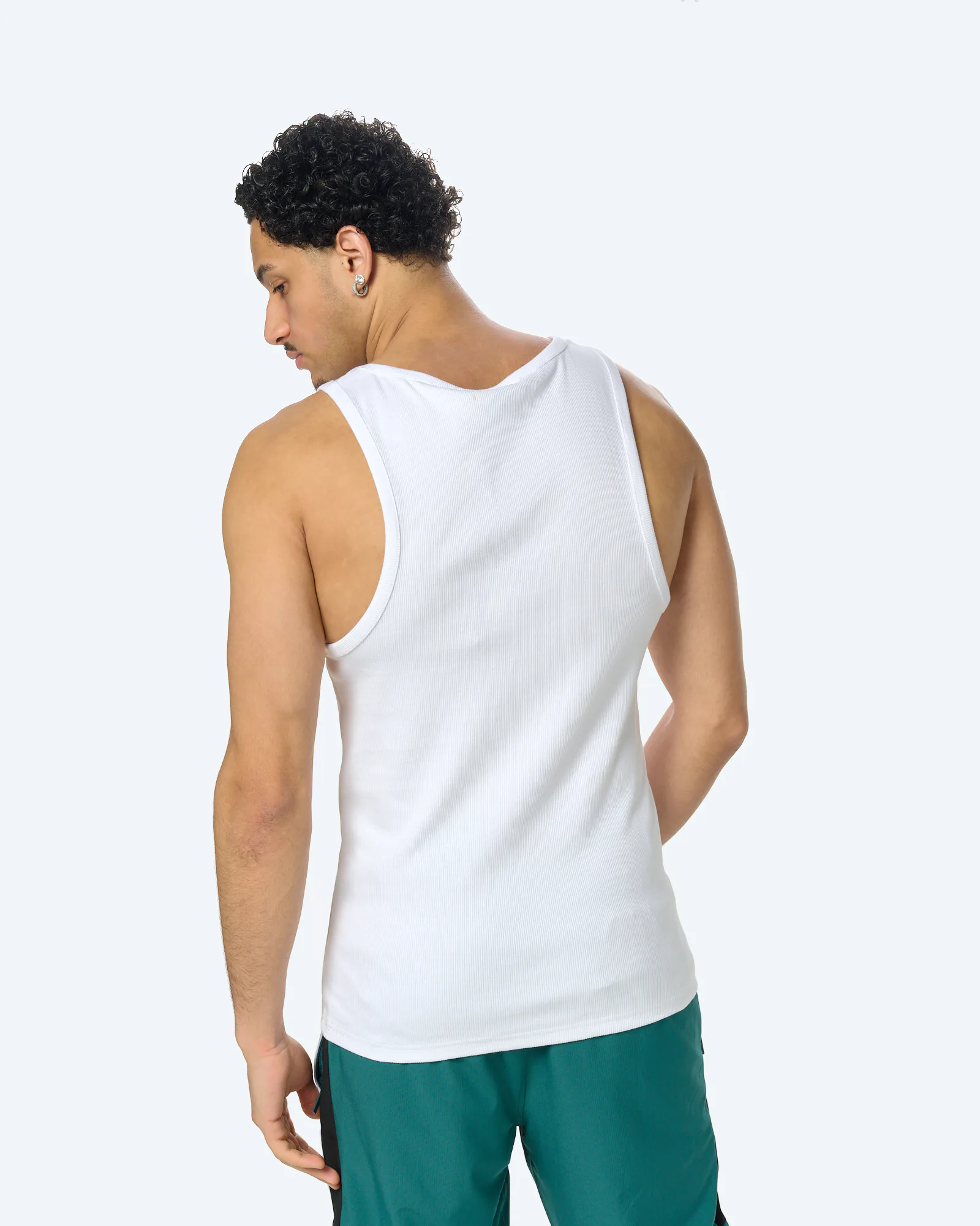 Colucci Ribbed Tank Top White