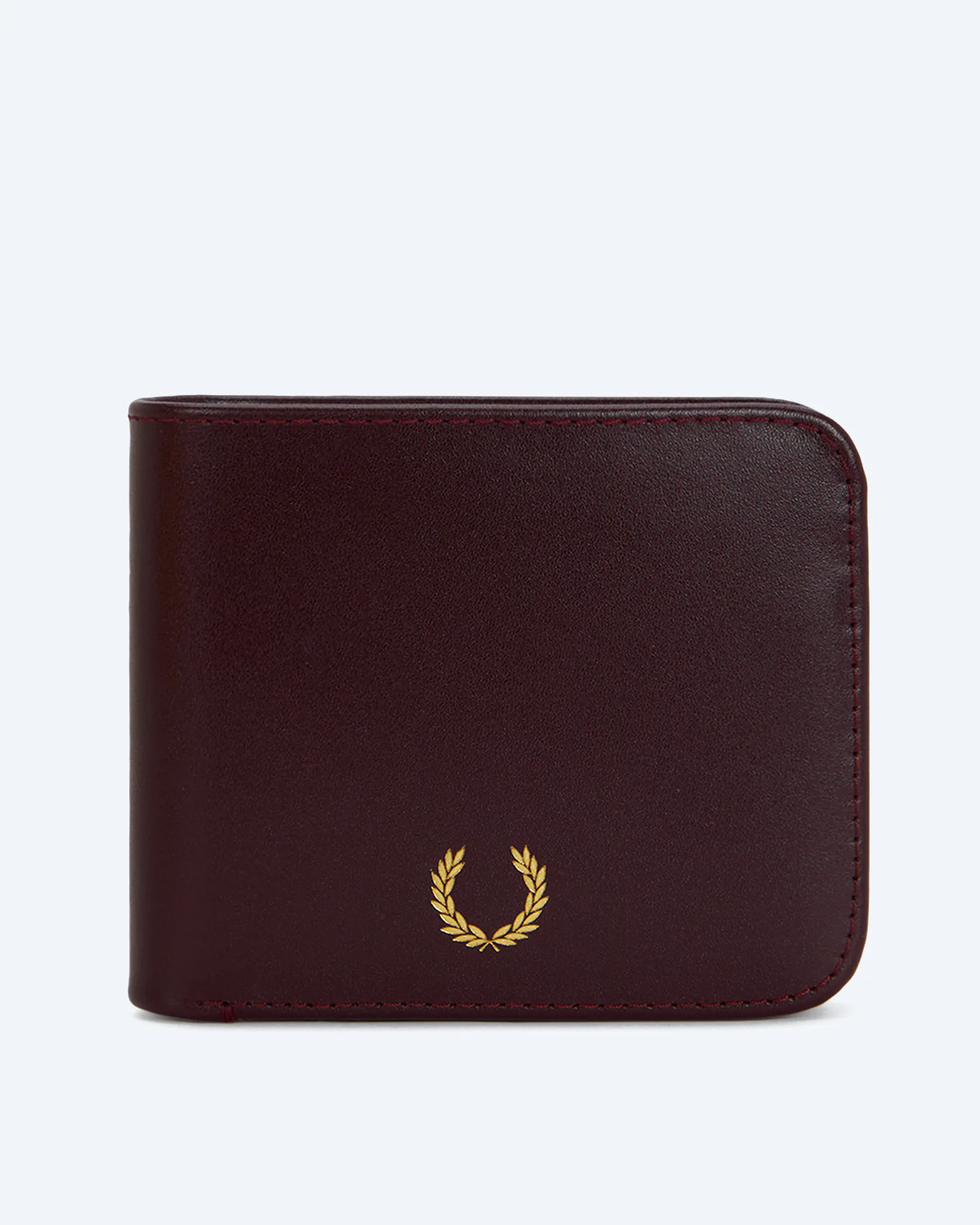 Smooth Leather Billfold Wallet Oxblood