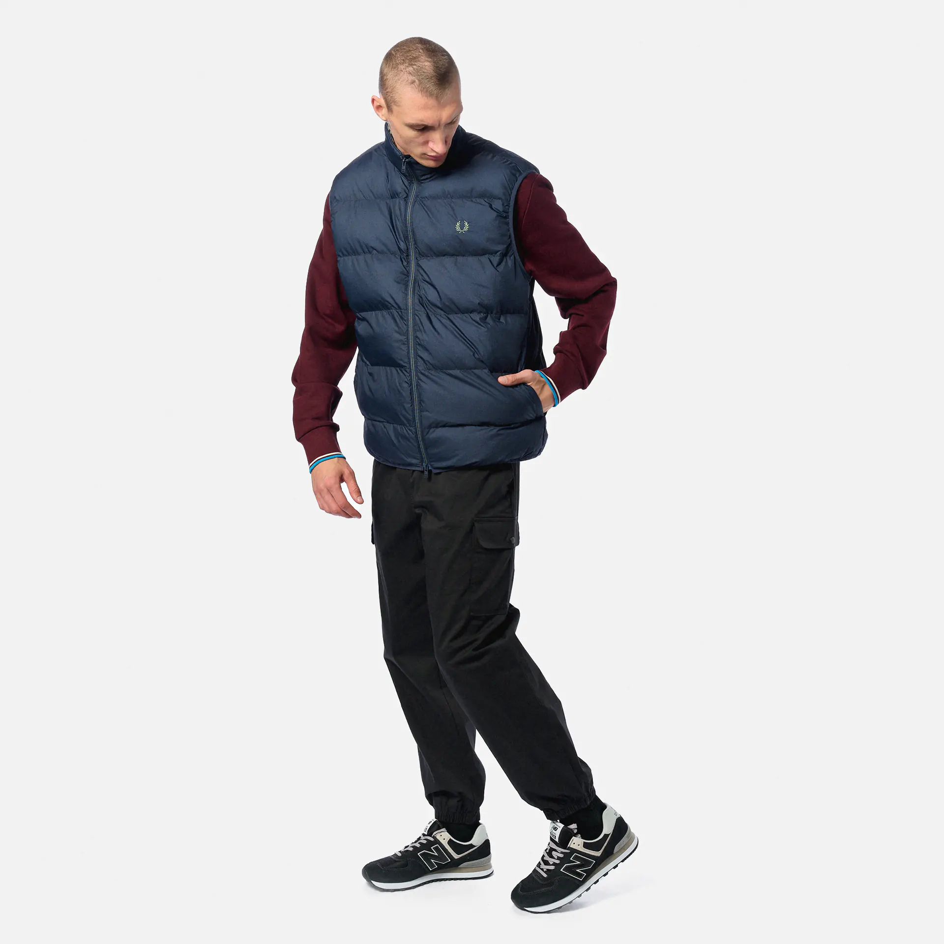 Fred Perry Insulated Gilet Dark Airforce