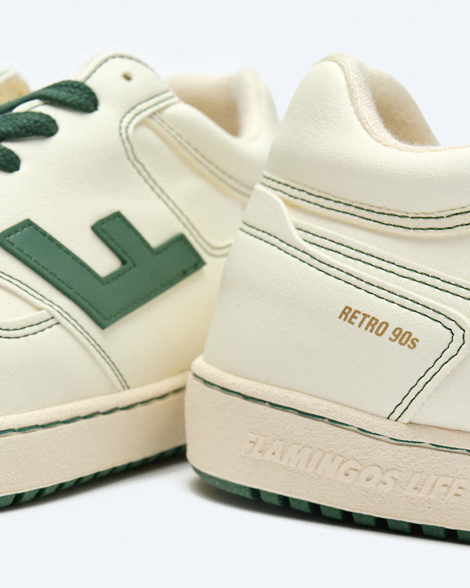 Flamingos Life Retro 90s Sneaker Pearl Forrest Flamingos Life Retro 90s Sneaker Pearl Forrest