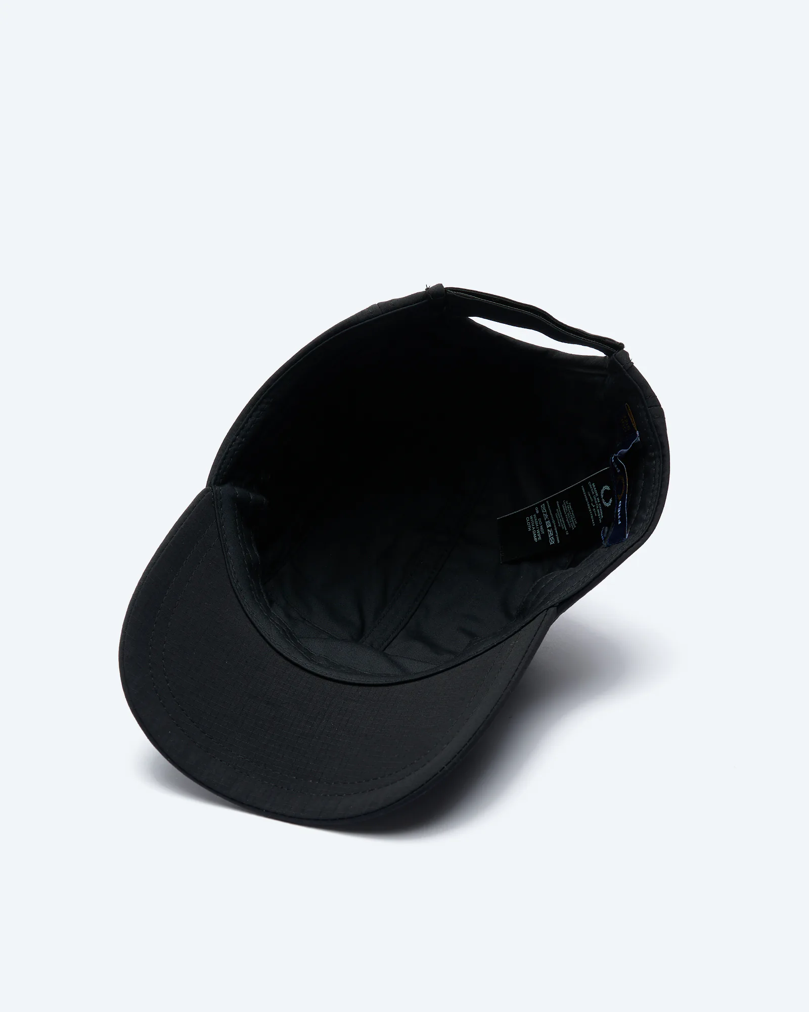 Fred Perry 5 Panel Ripstop Cap Black