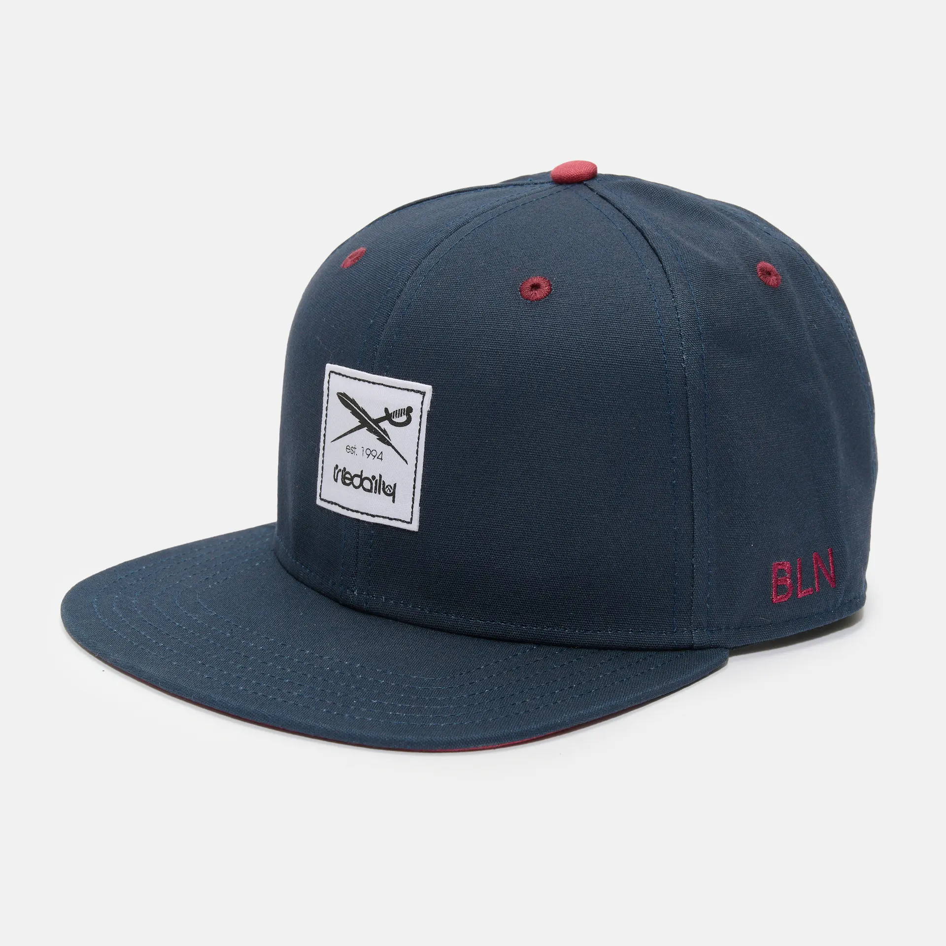 Iriedaily Daily Flag 20 6 Panel Hi-Rise Snapback Marine