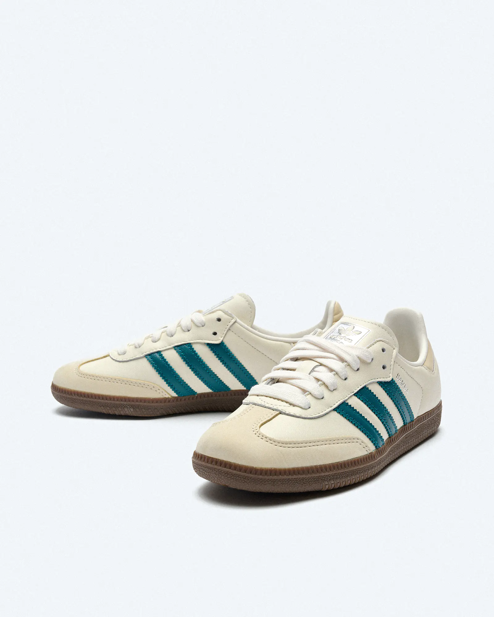 adidas Originals Samba Sneaker OG Cloud White Legacy Teal Wonder White