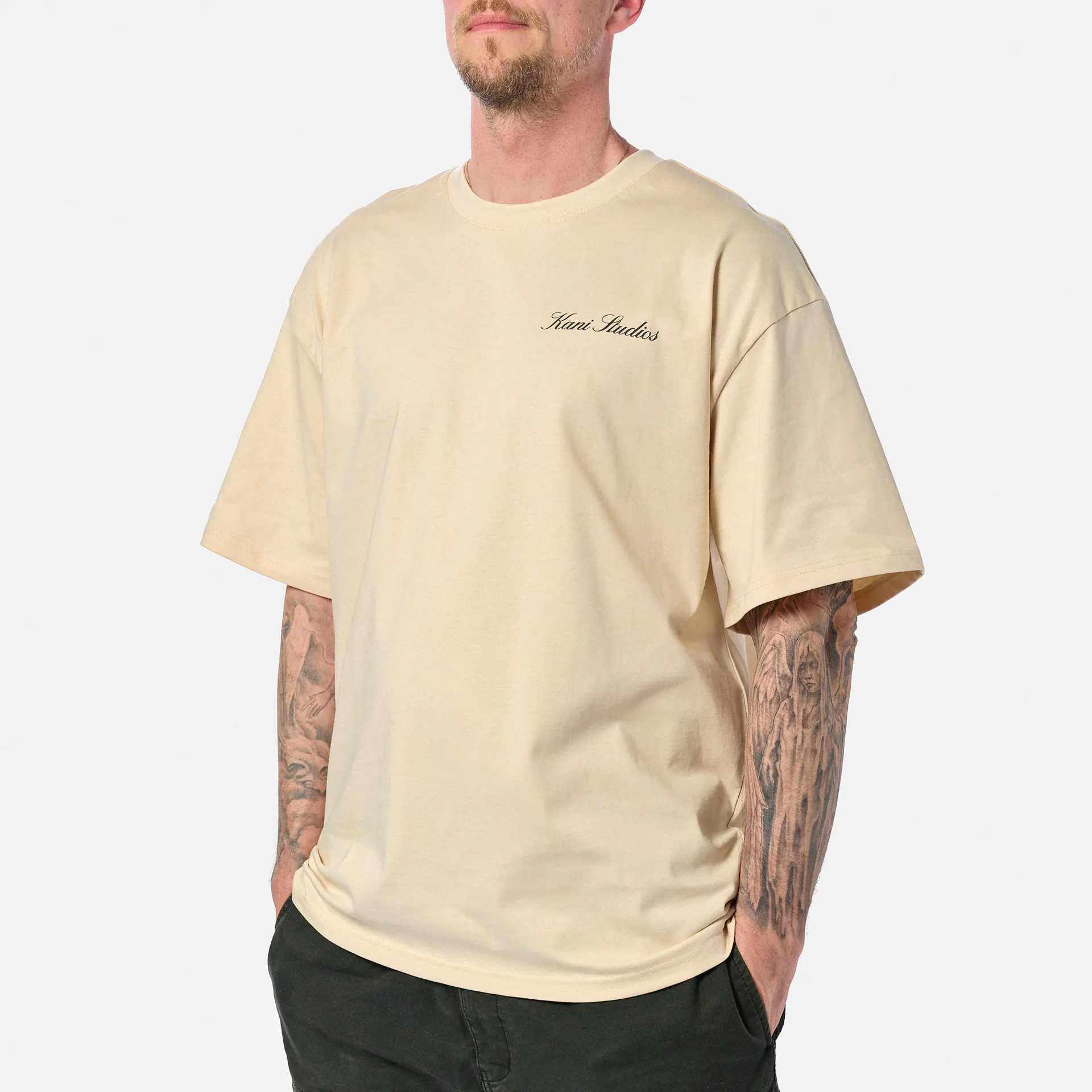 Karl Kani Music Print T-Shirt Beige